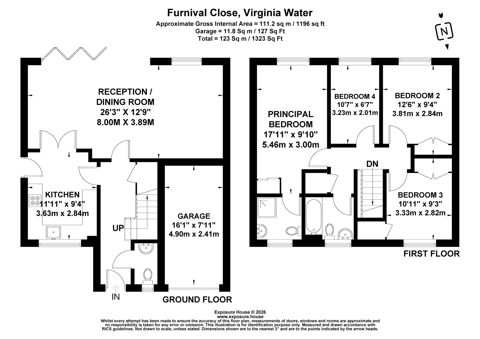 16, Furnival Close, Surrey floorplan