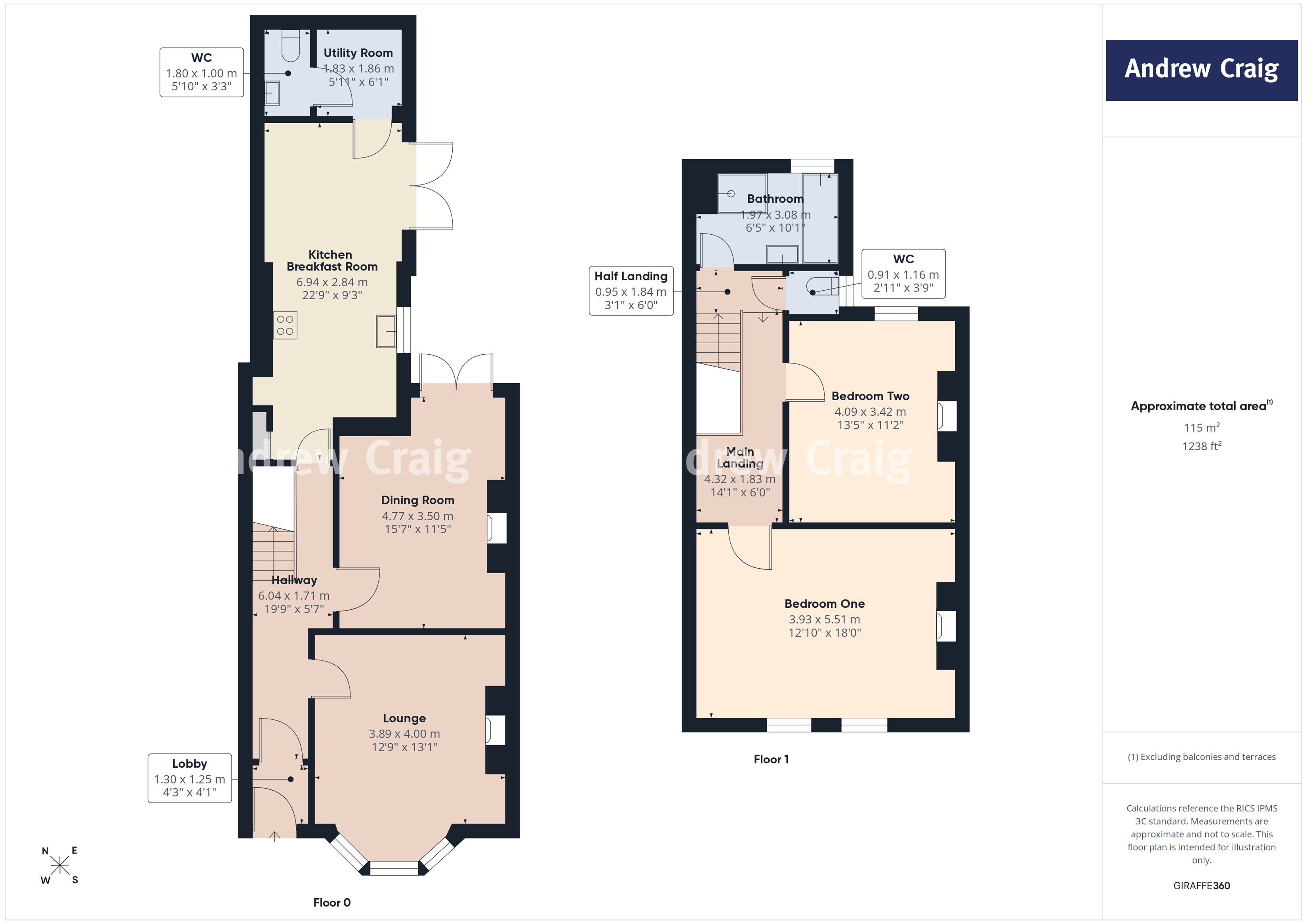 5 Warwick Road, South Shields floorplan