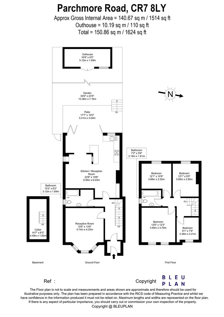 83, Parchmore Road, Thornton Heath floorplan