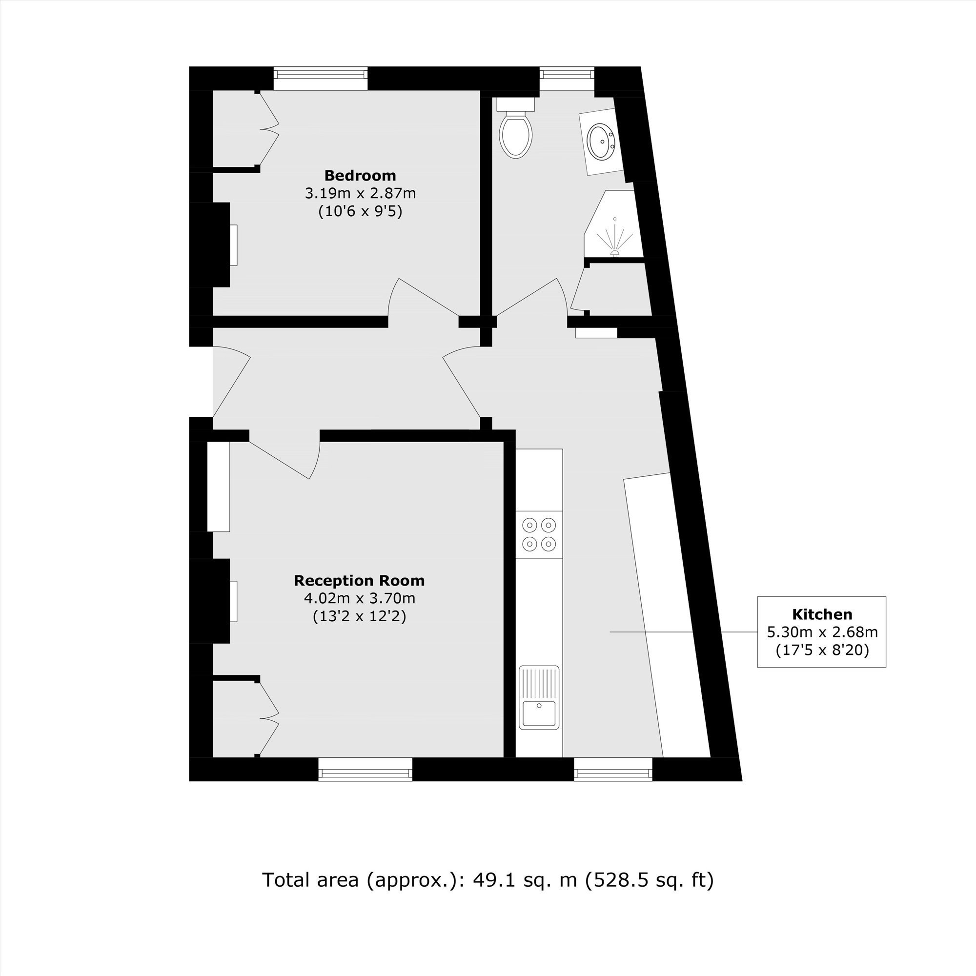 Flat 7, Acomb Court, 23, Lansdowne Way, London floorplan