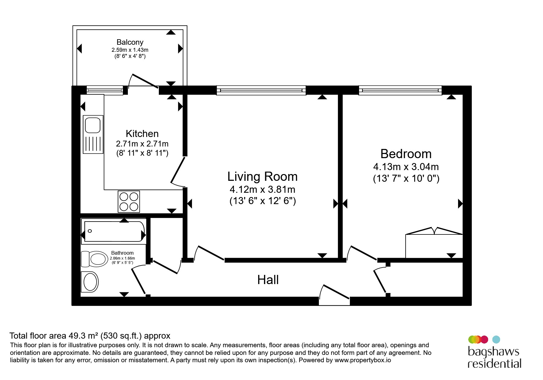 Flat 78, Rivermead House, Bath Street, Derby floorplan