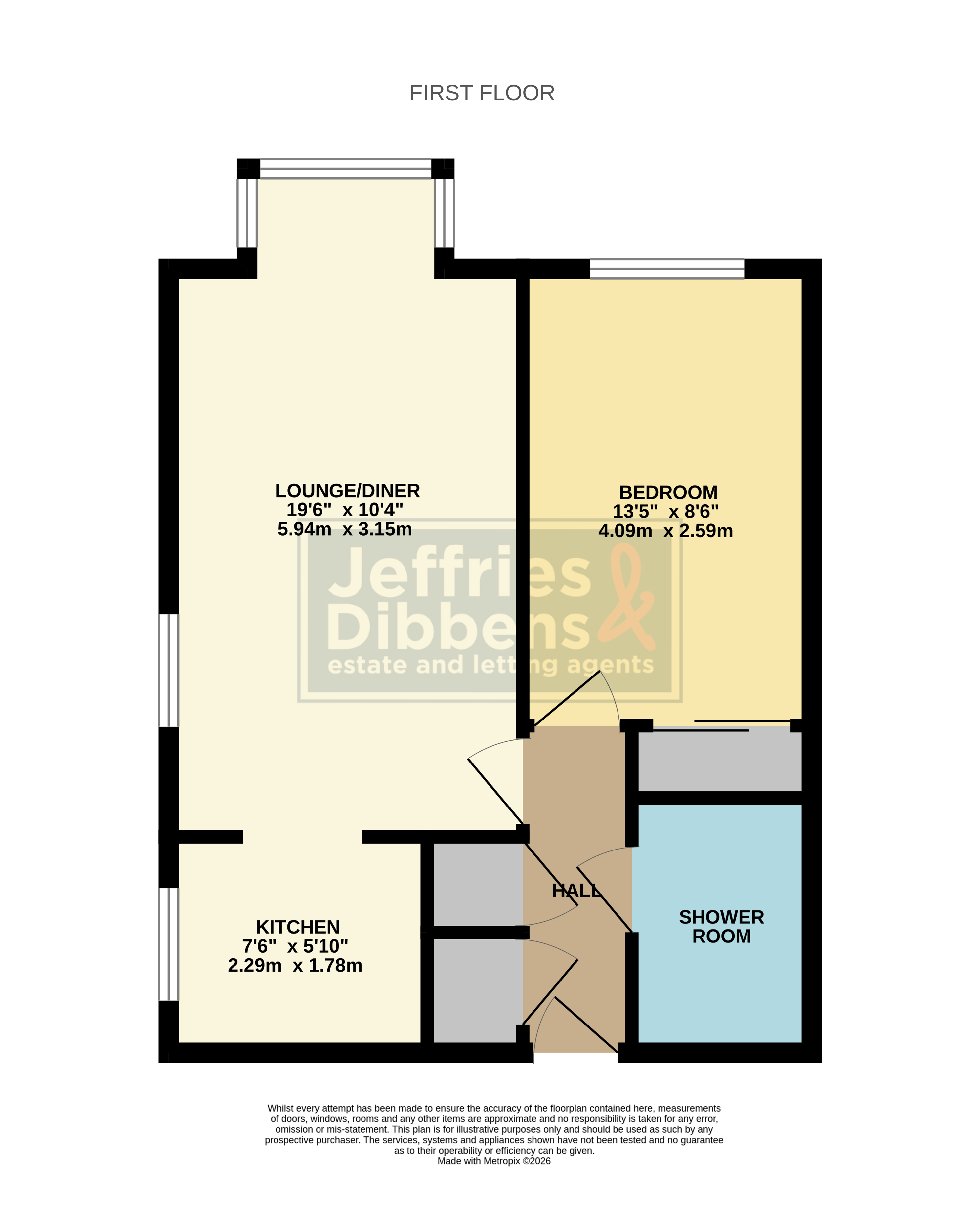 Flat 25, Maple Court, Hayling Island floorplan