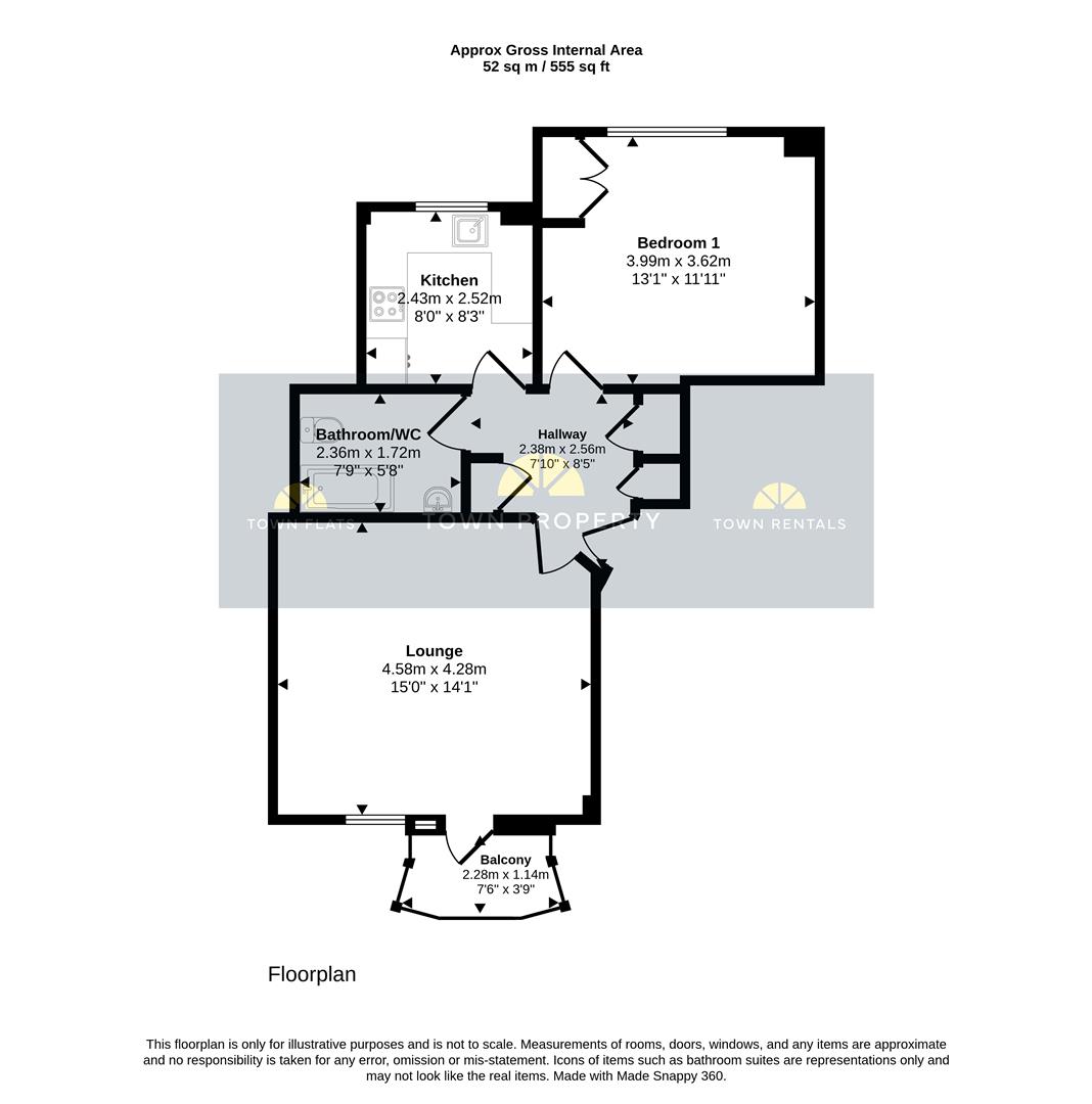 10, Howard House, 7-8 Howard Square, Eastbourne floorplan