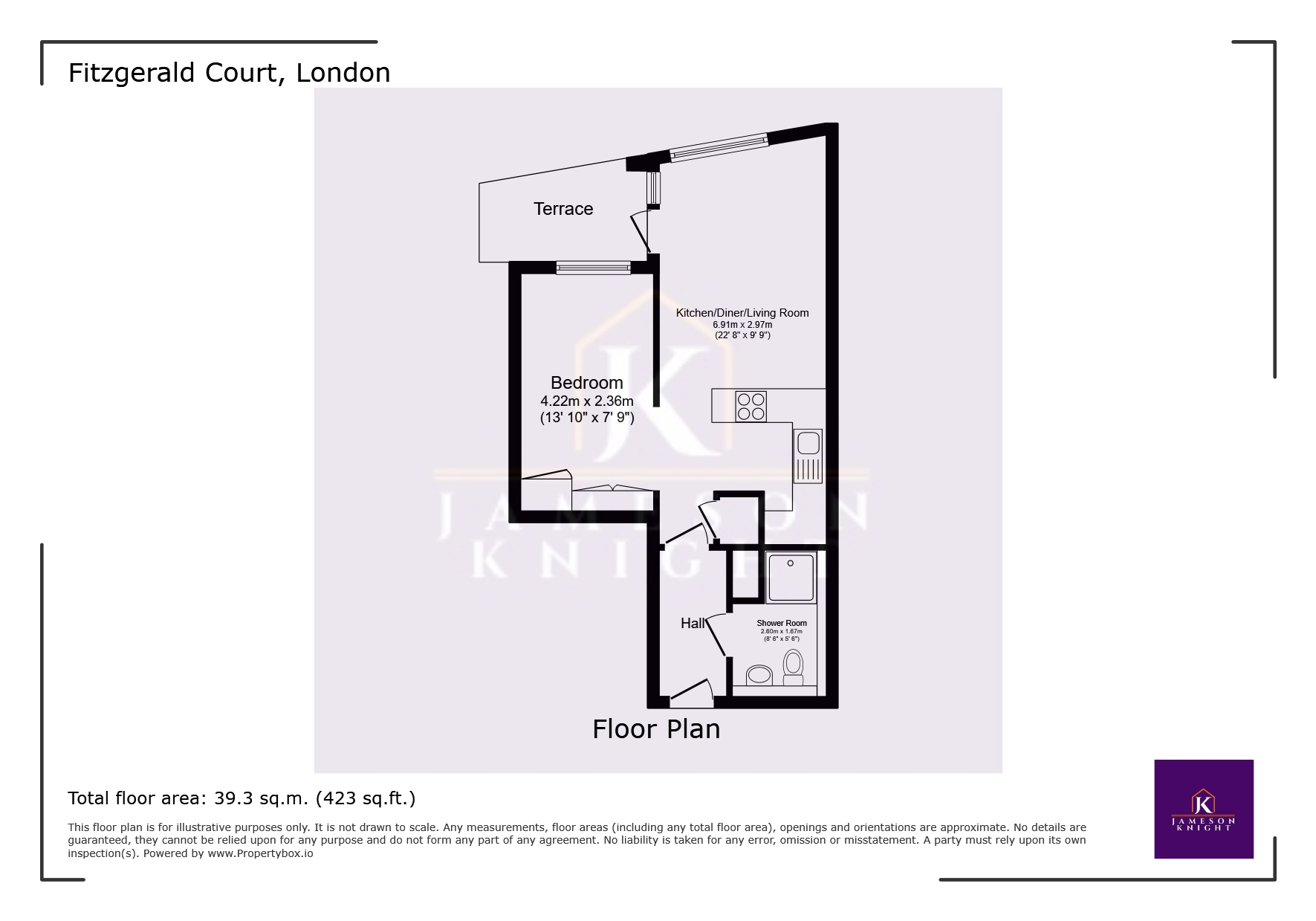 Flat 18 Fitzgerald Court 2B, Rodney Street, Greater London floorplan