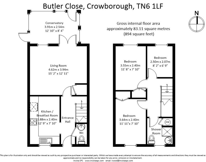 3 Bedrooms  for sale in Butler Close, Crowborough TN6