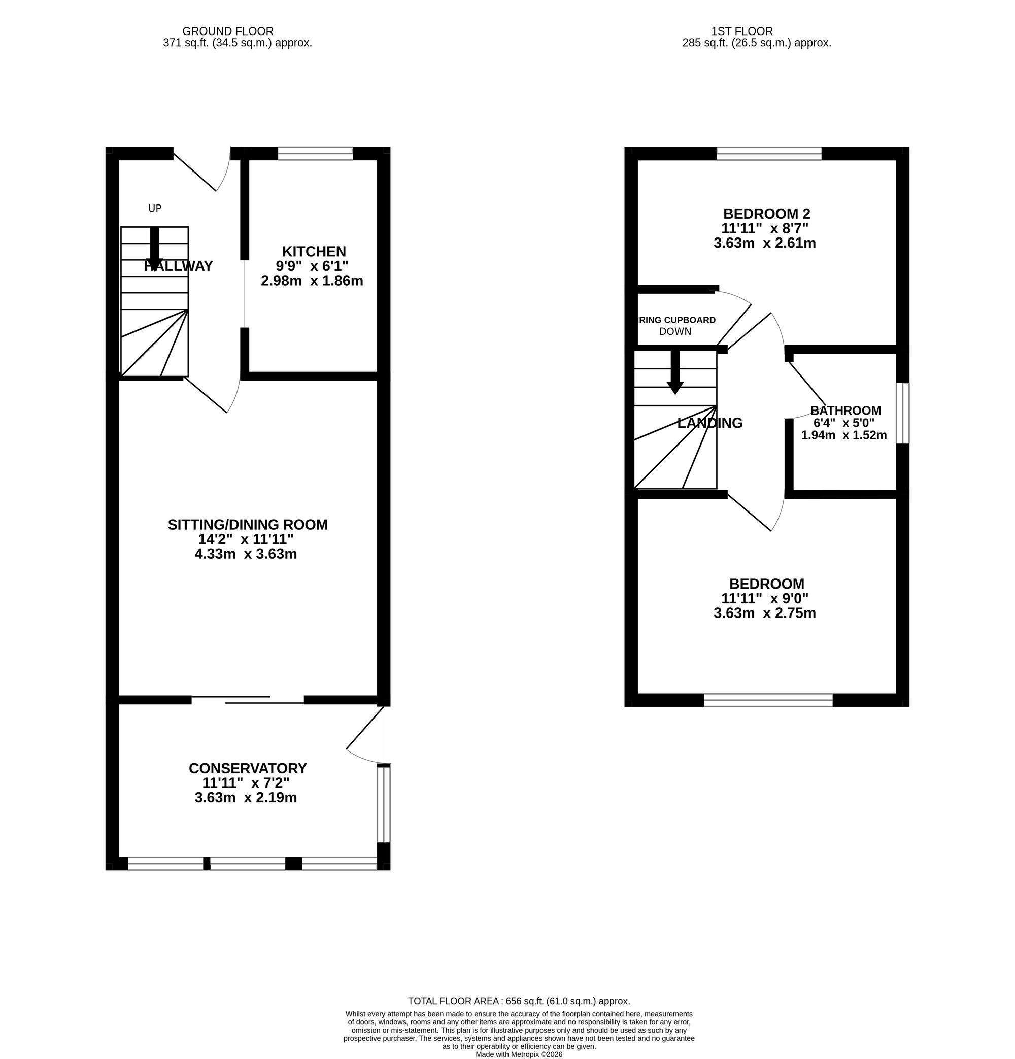 10 Bordeaux Close, Northampton floorplan
