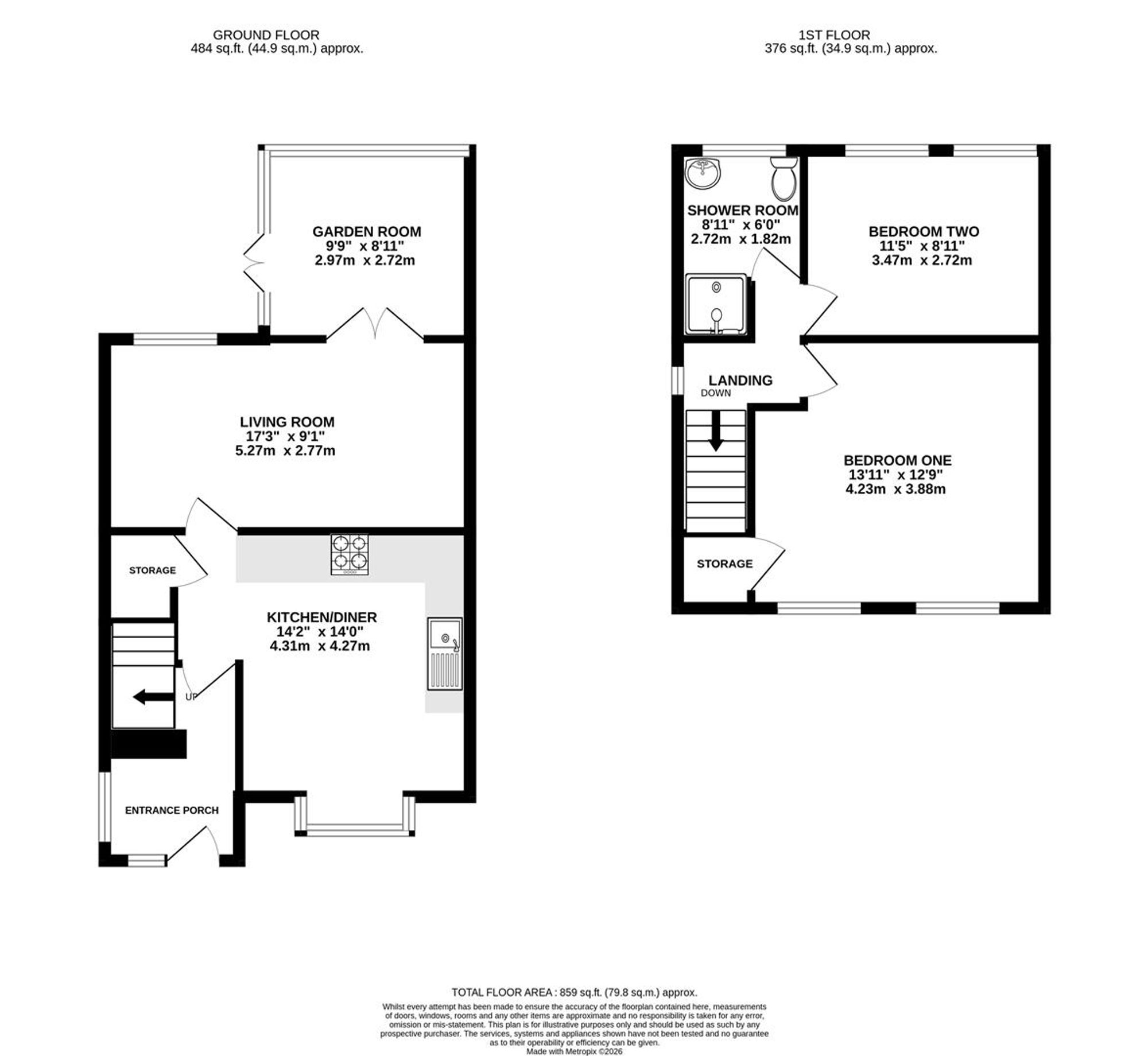 100, Rodgers Lane, Alfreton floorplan