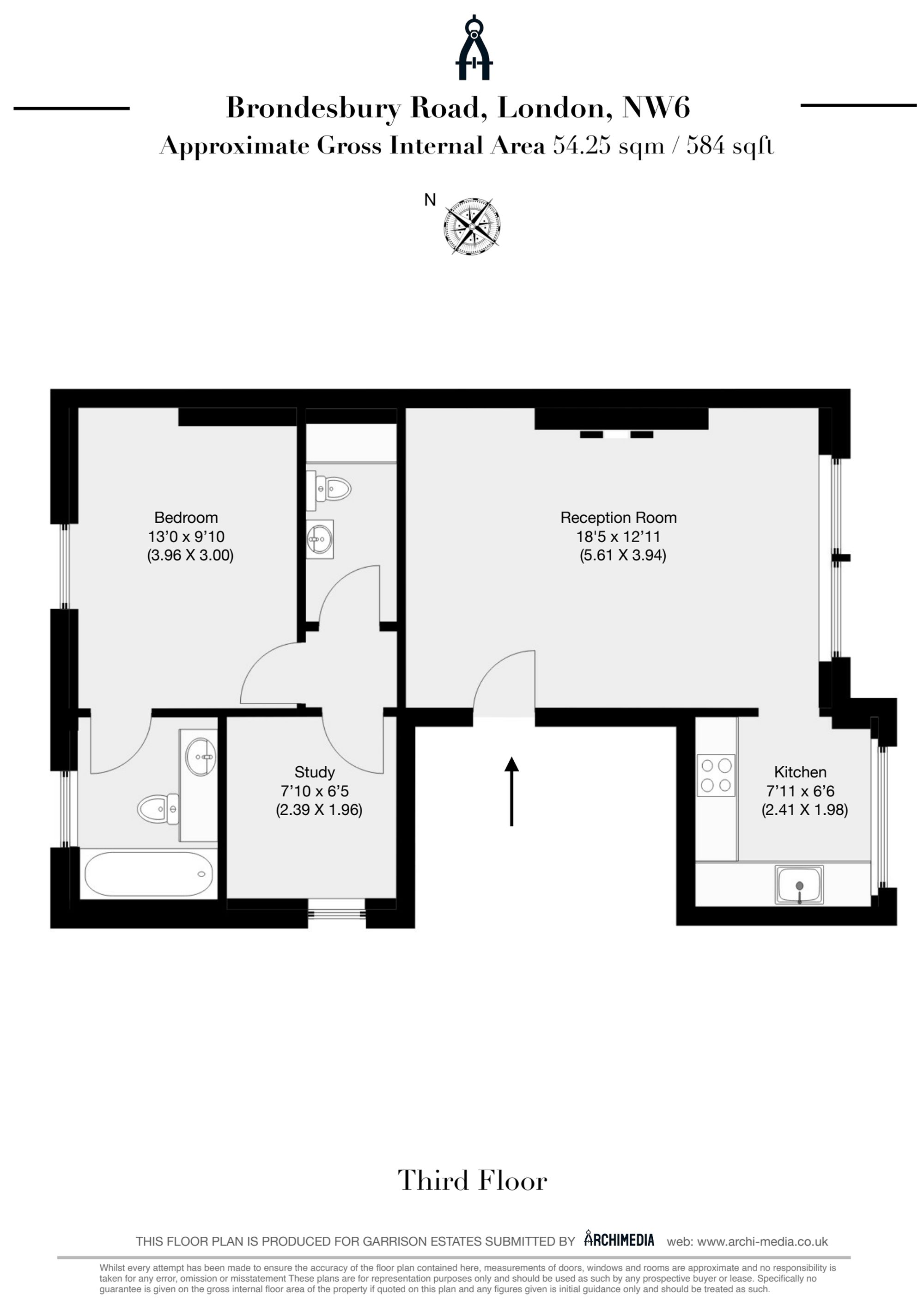 39c Brondesbury Road, London floorplan