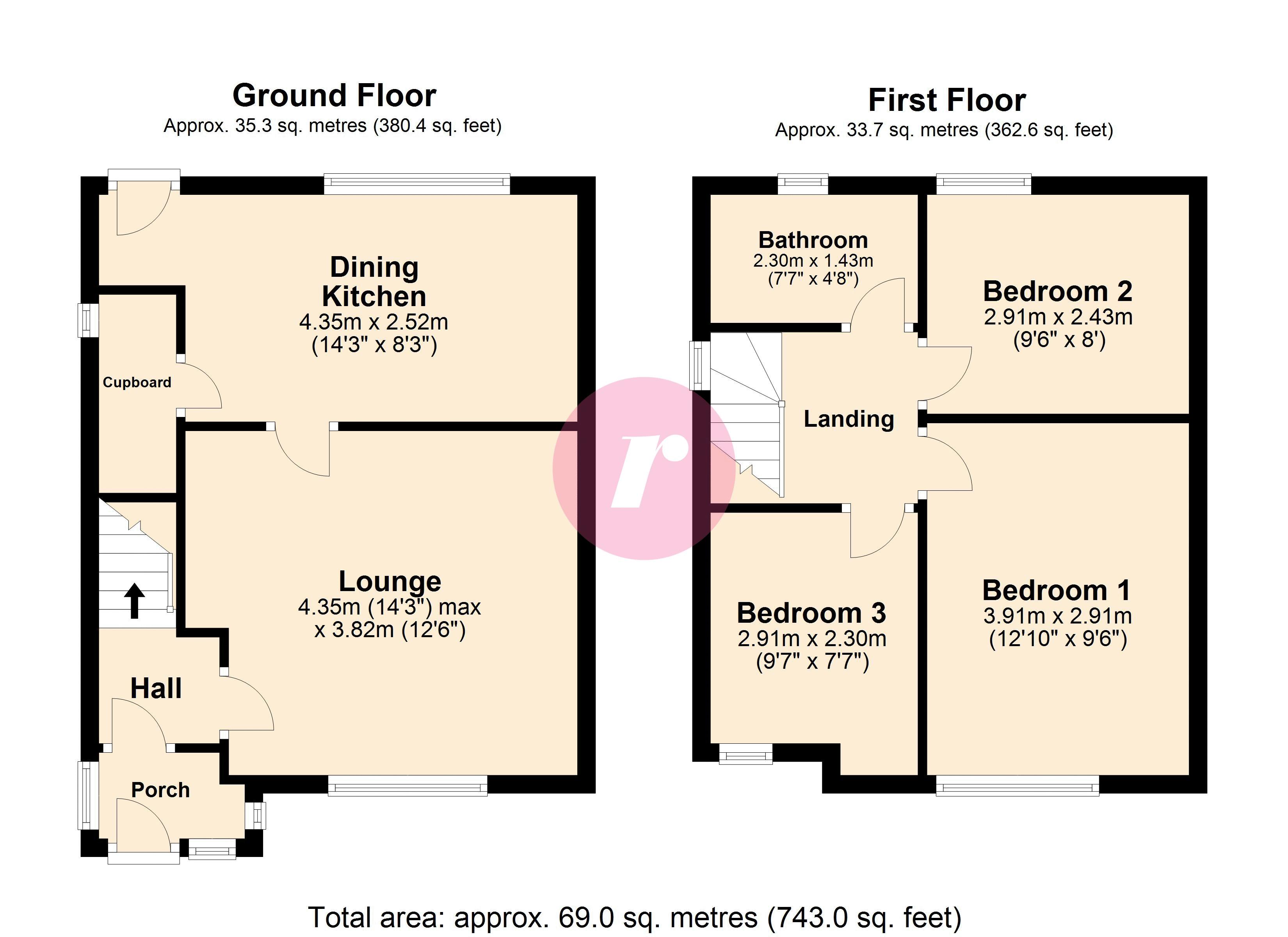 498, Rooley Moor Road, Rochdale floorplan