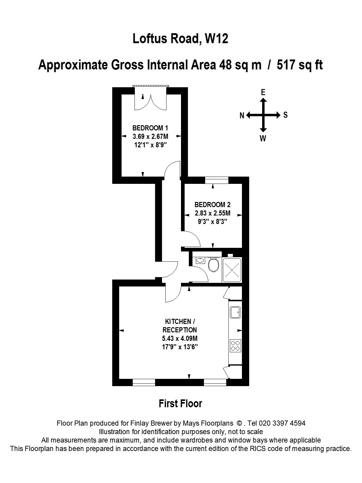 2 Bedrooms  to rent in Loftus Road, London W12