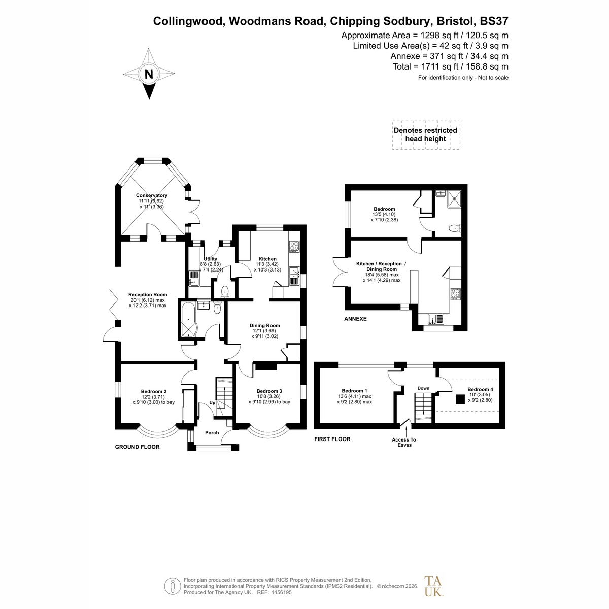 Collingwood, Woodmans Road, Bristol floorplan