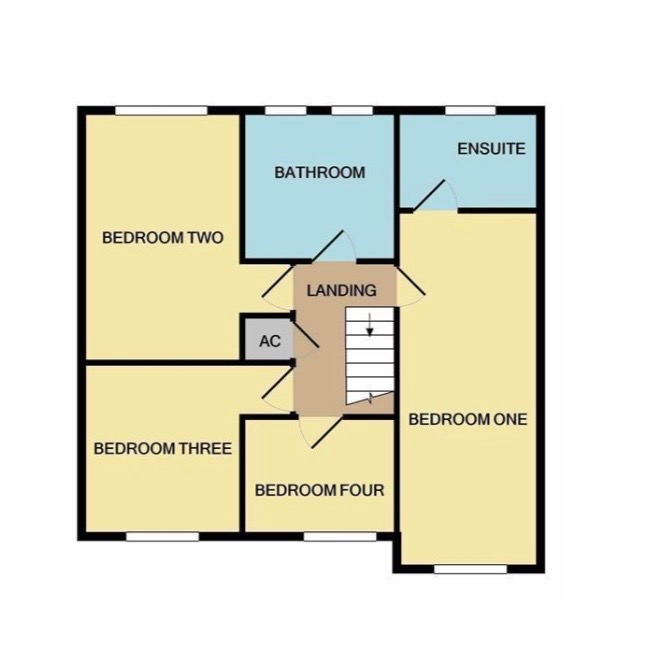 8 Woodcote Avenue, Nuneaton, Warwickshire floorplan