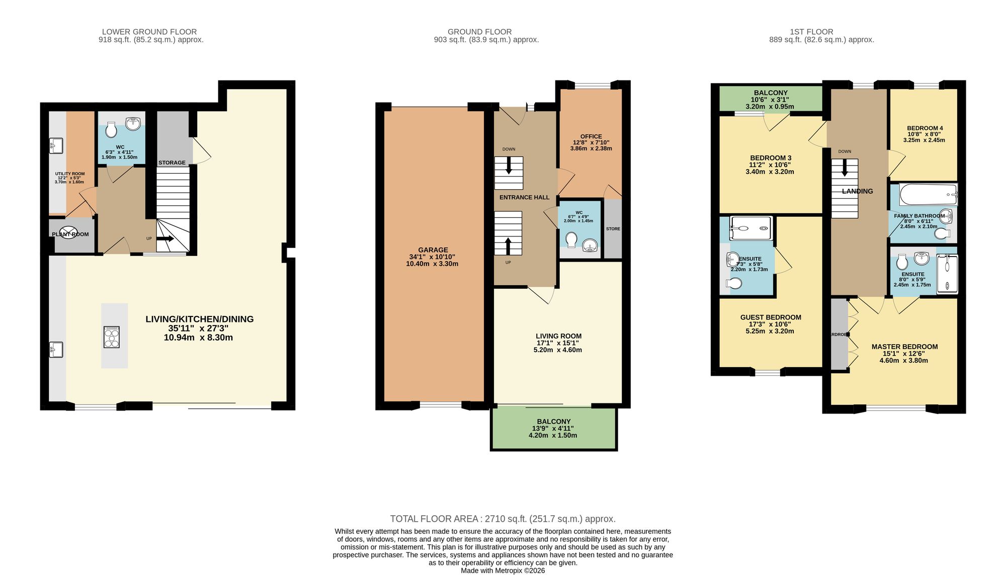 43 Lady White Crescent, Oxford floorplan