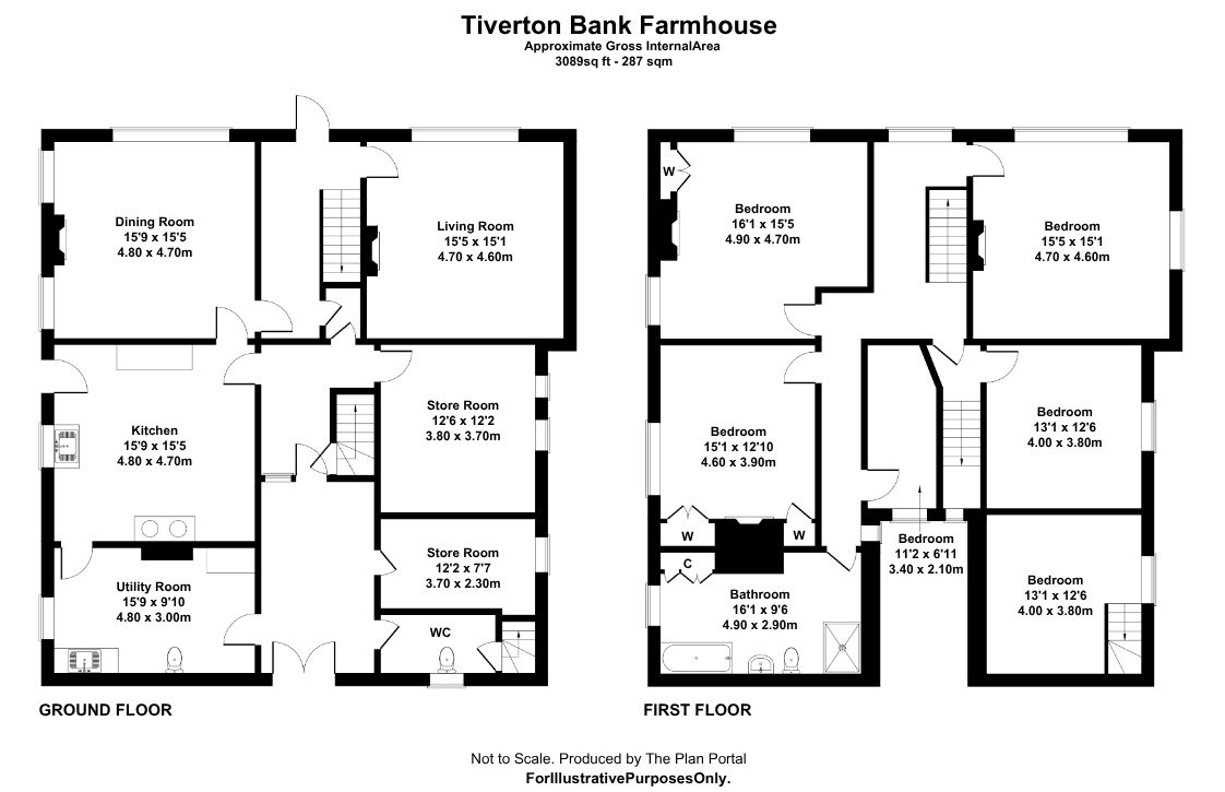 Tiverton Bank Farm,, Tiverton, Cheshire floorplan