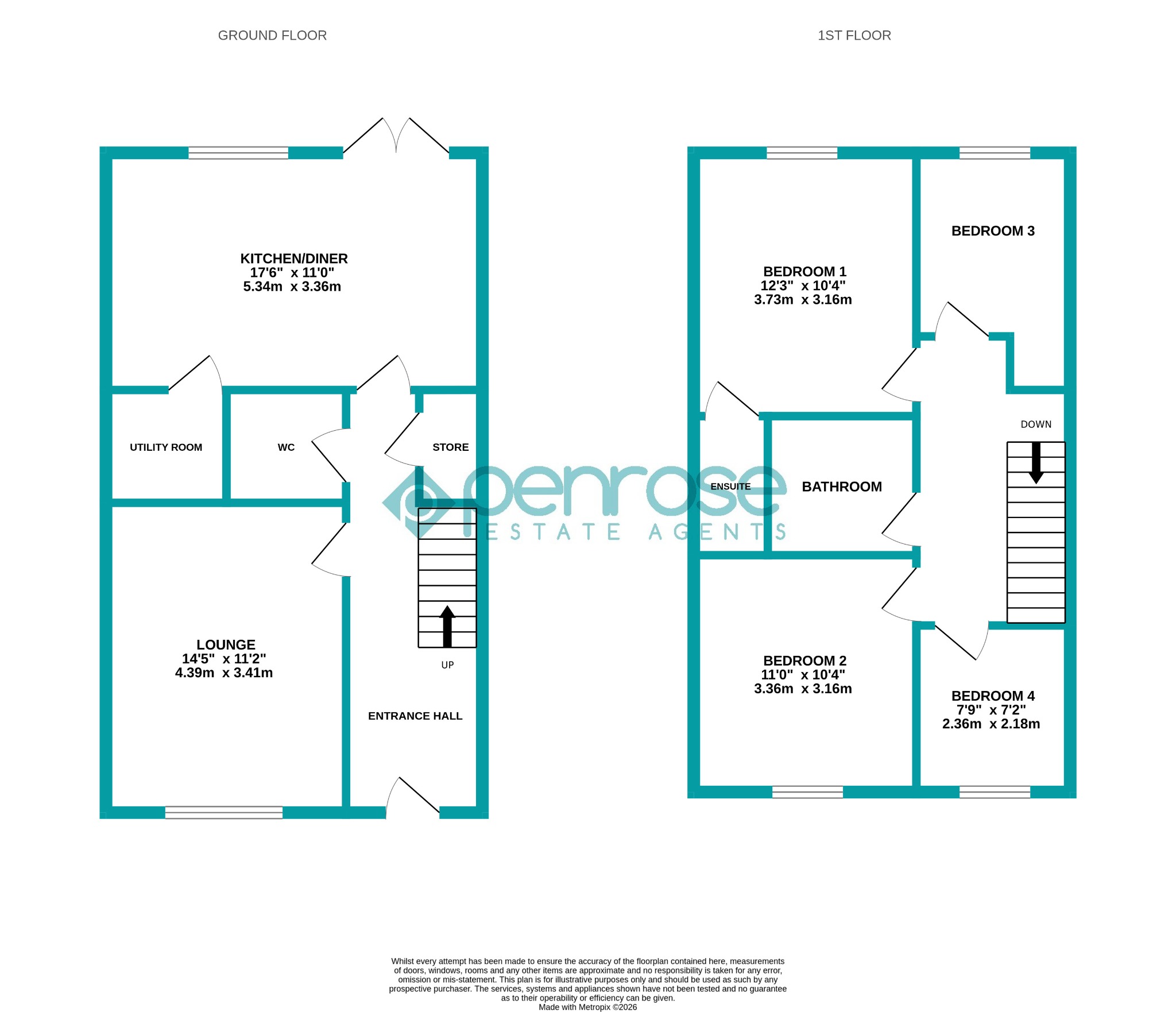 54 Bellingham Gardens, Houghton Regis, Bedfordshire floorplan