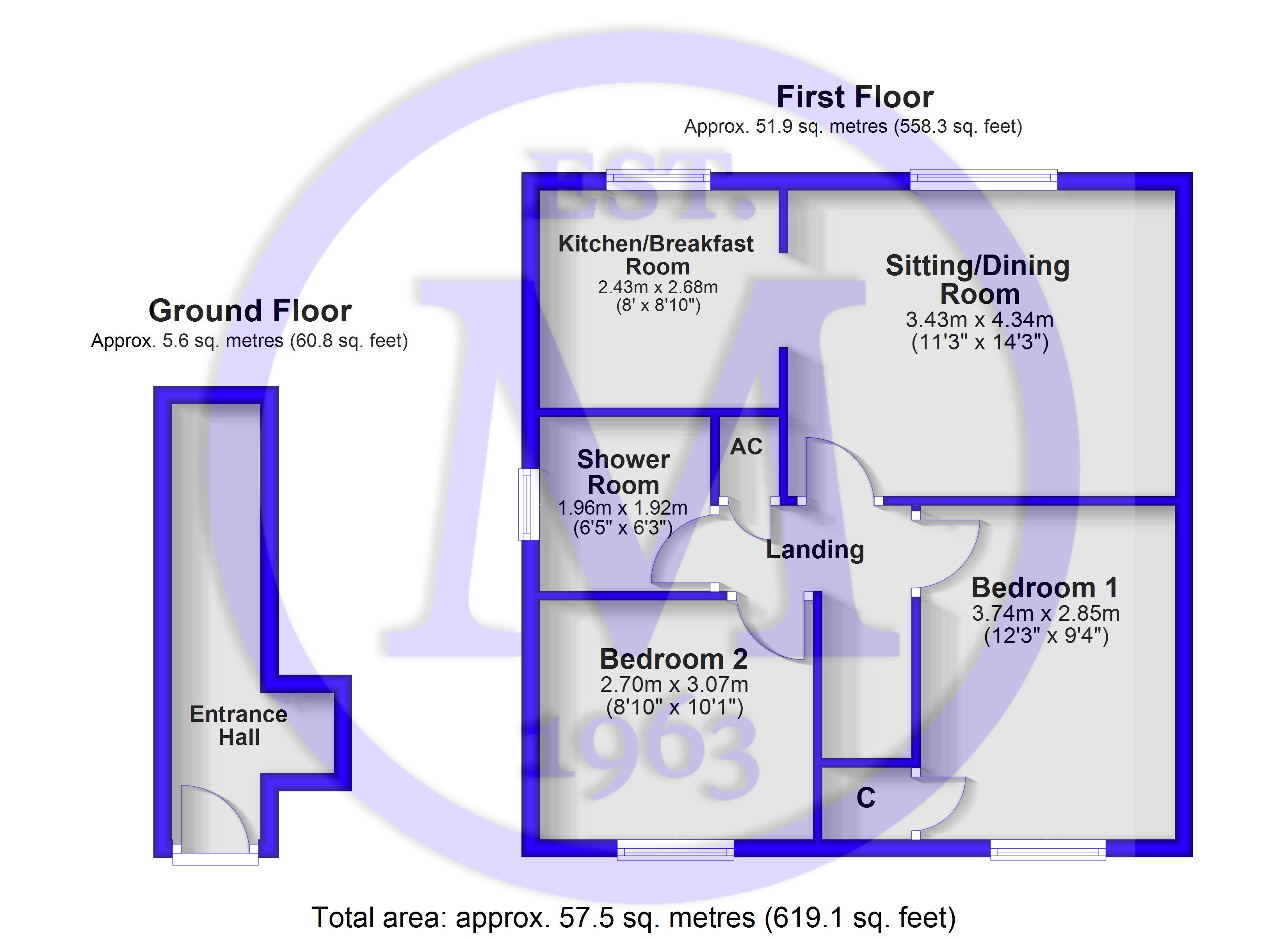28, Floriston Gardens, New Milton floorplan