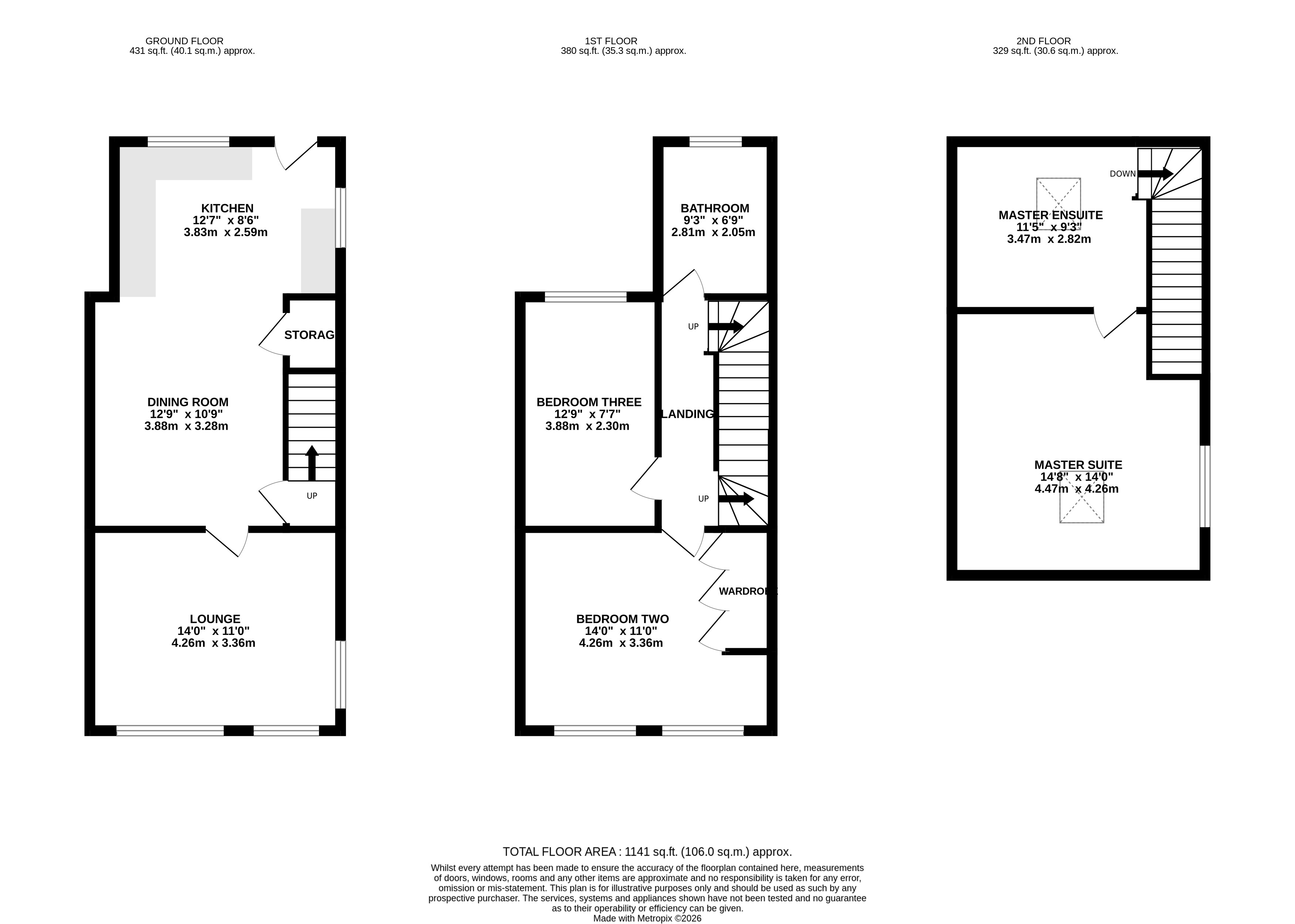 80, Hillcrest Rise, West Yorkshire floorplan