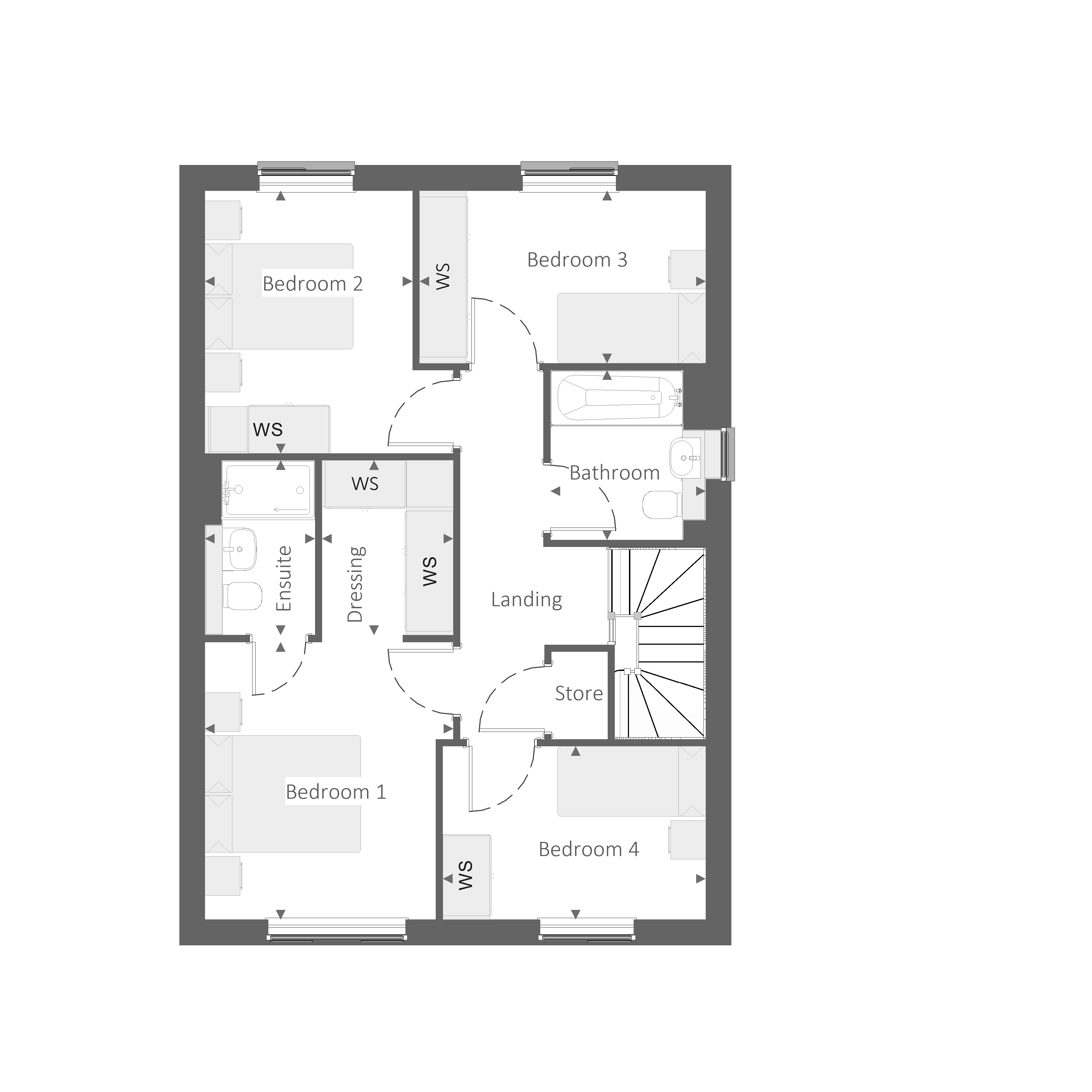 9, Woodside Way, Great Dunmow floorplan