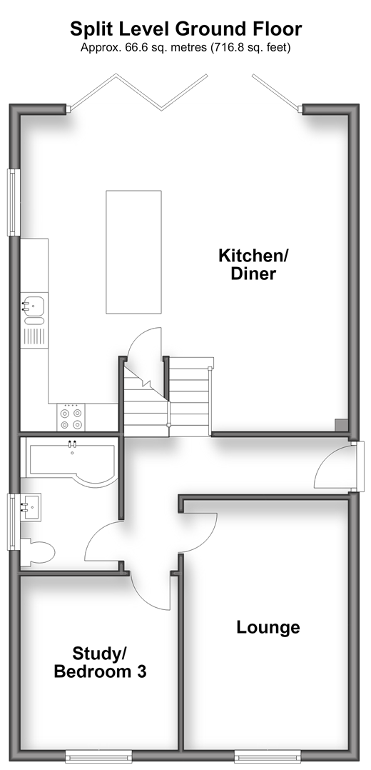 Clarkes Close, Deal floorplan