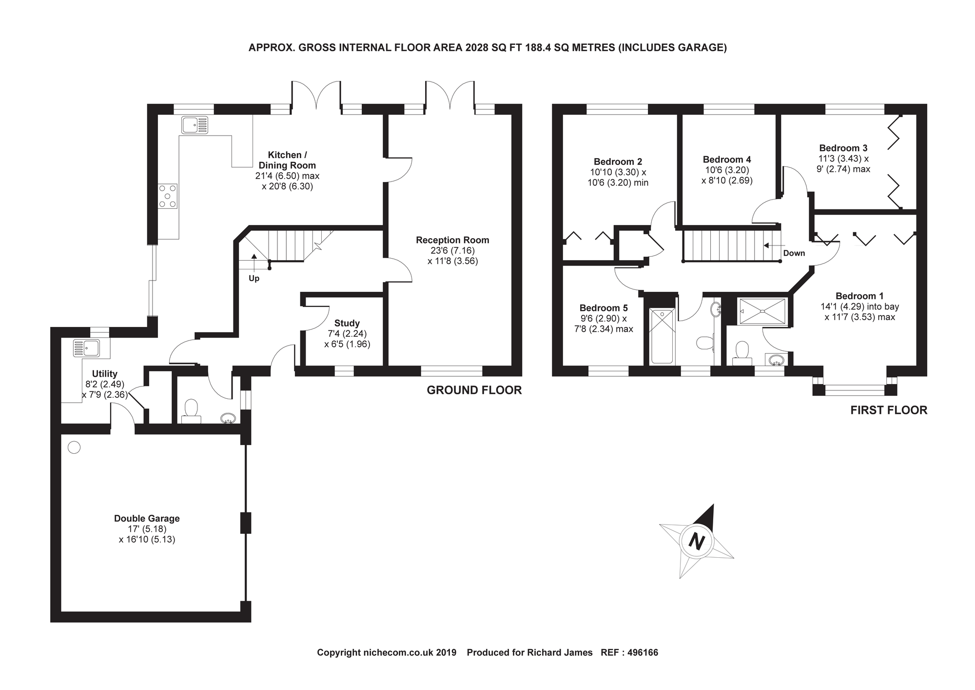 5 Bedrooms Detached house for sale in Badgers Close, Wanborough, Wiltshire SN4