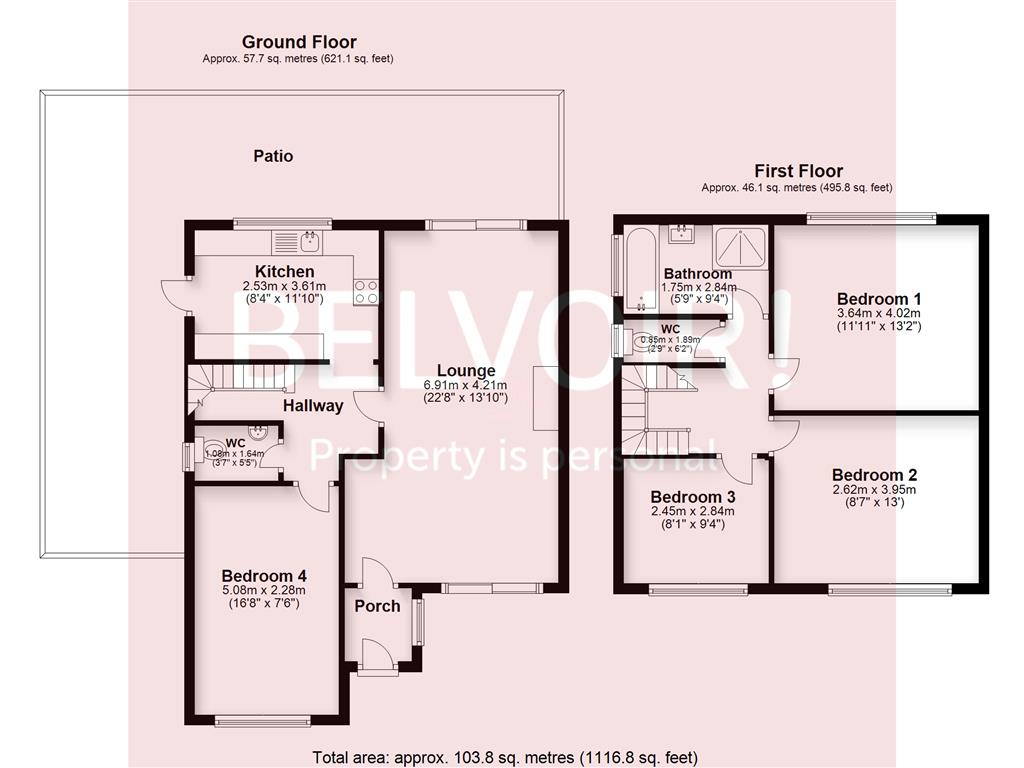 54, Overhill Gardens, Brighton floorplan