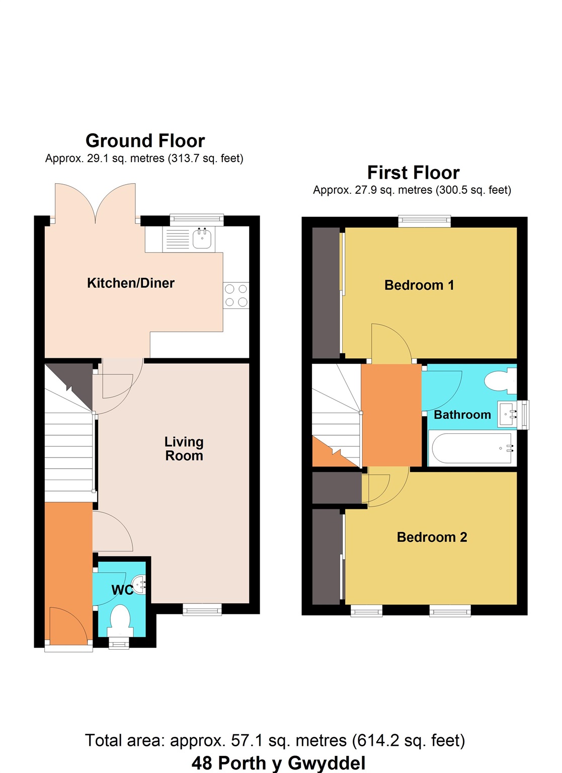 48, Porth Y Gwyddel, Port Talbot floorplan