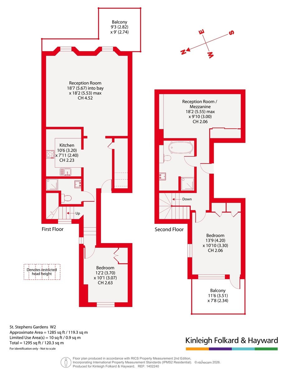 Flat 2, 49, St. Stephens Gardens, London floorplan