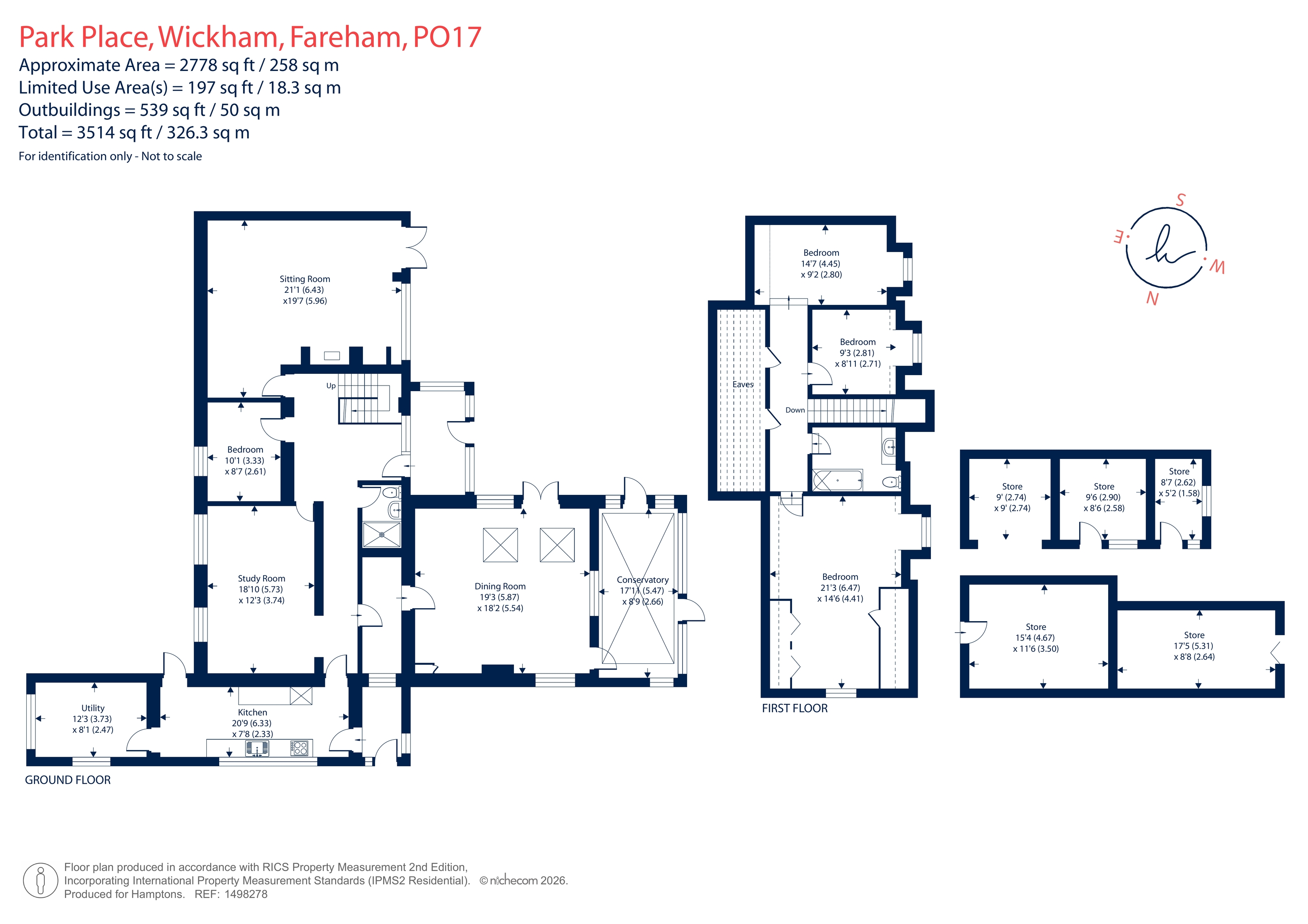 The Old Dairy, Park Place, Wickham floorplan