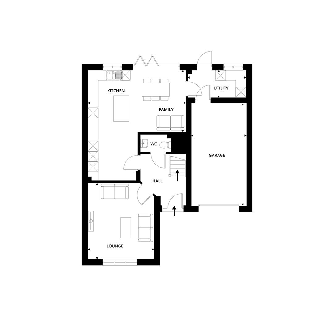 The Carew, The Willows, Olchfa, Swansea floorplan