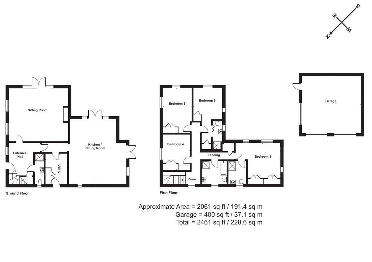 Westside House,, Shells Lane, Shepton Beauchamp floorplan
