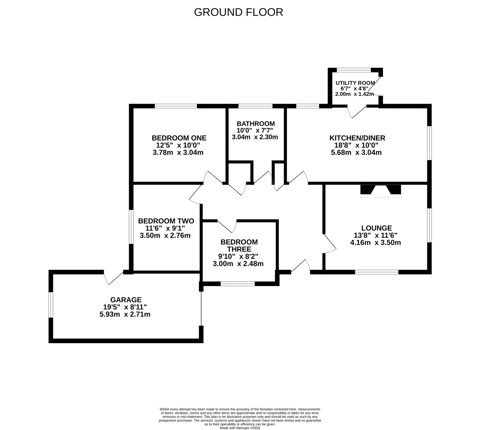 Garwen, 8, Clos Yr Efail, Caersws floorplan