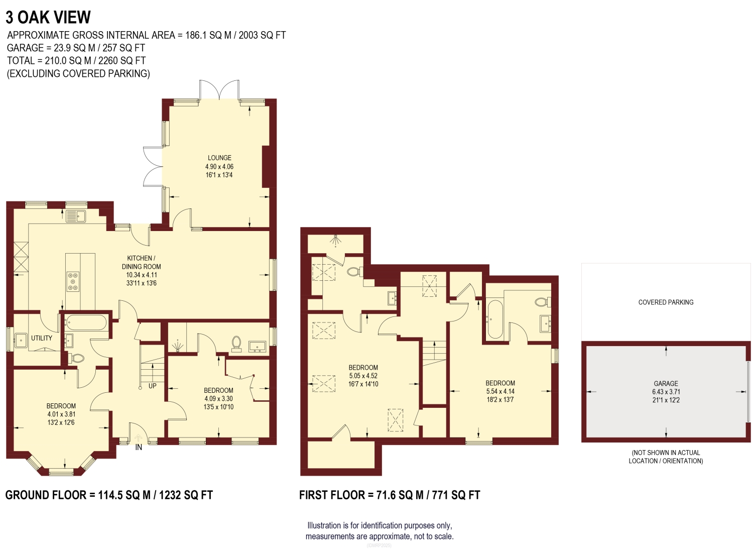 3, Oak View, Sheffield floorplan