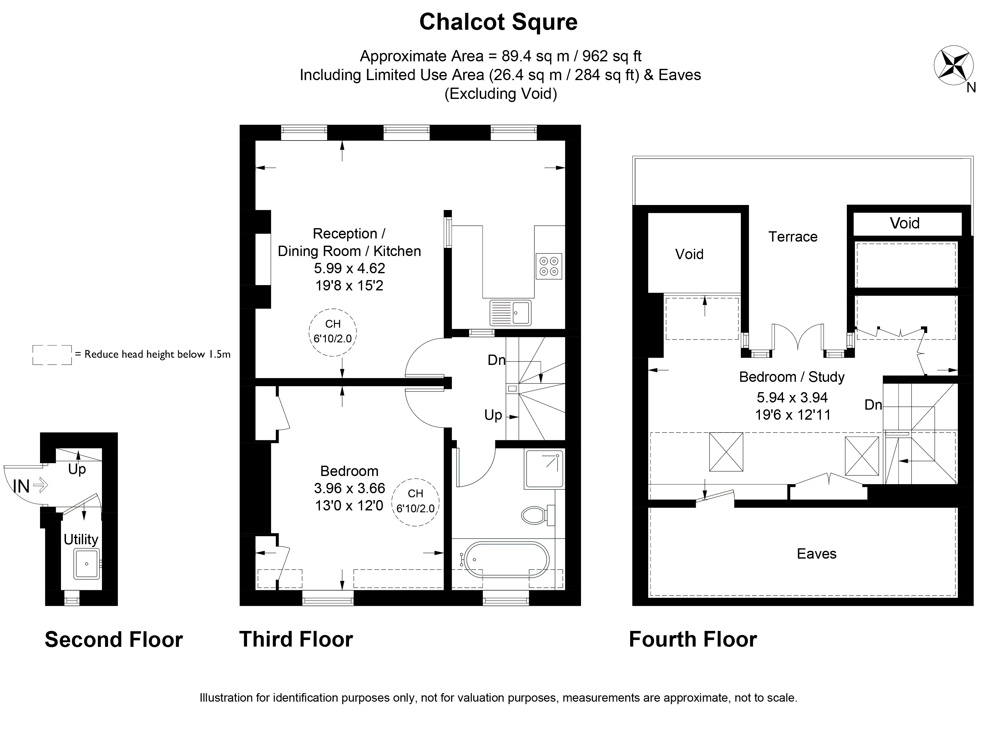 Upper Duplex, 27, Chalcot Square, London floorplan