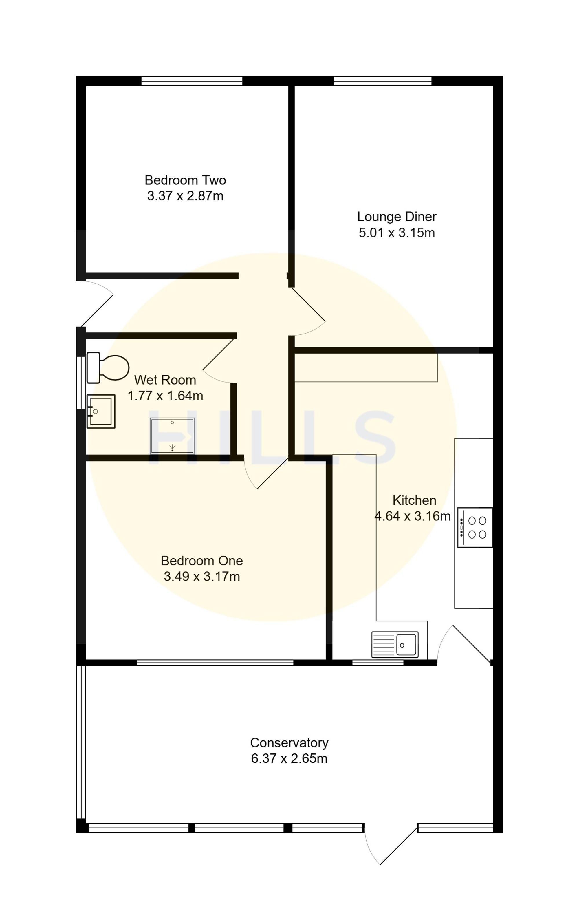 32 Johnson Close, Leigh floorplan