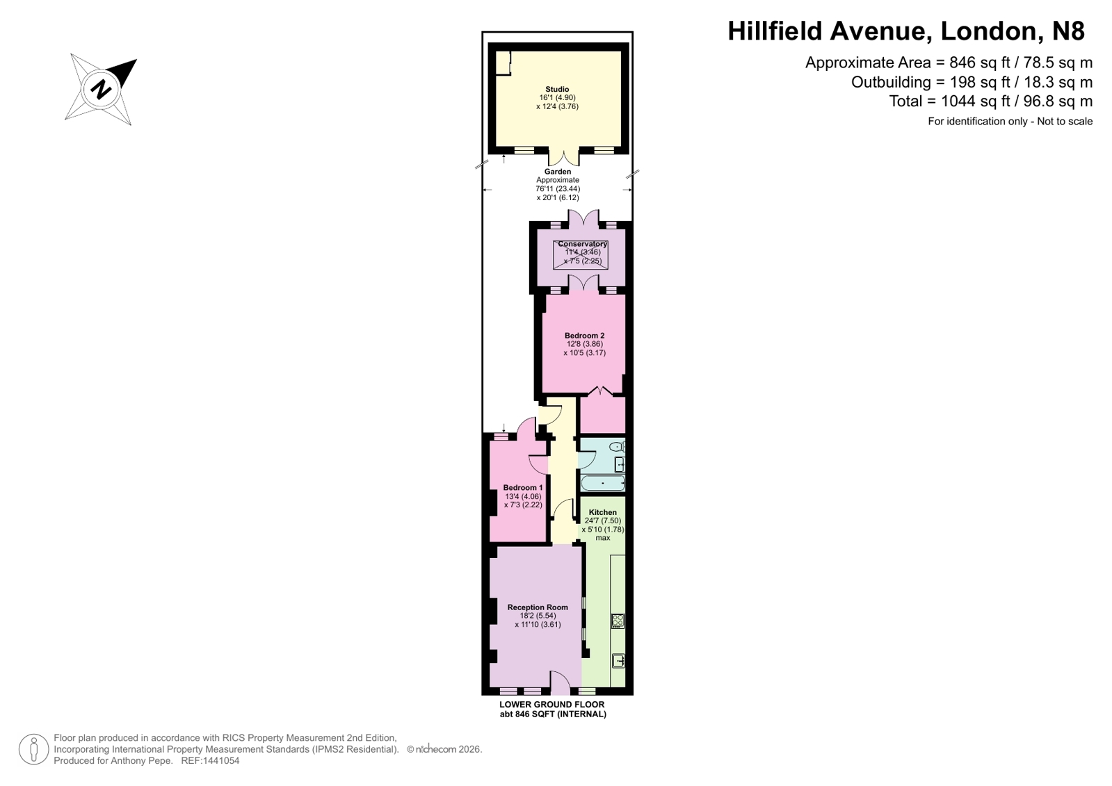 78A,, Hillfield Avenue, London floorplan