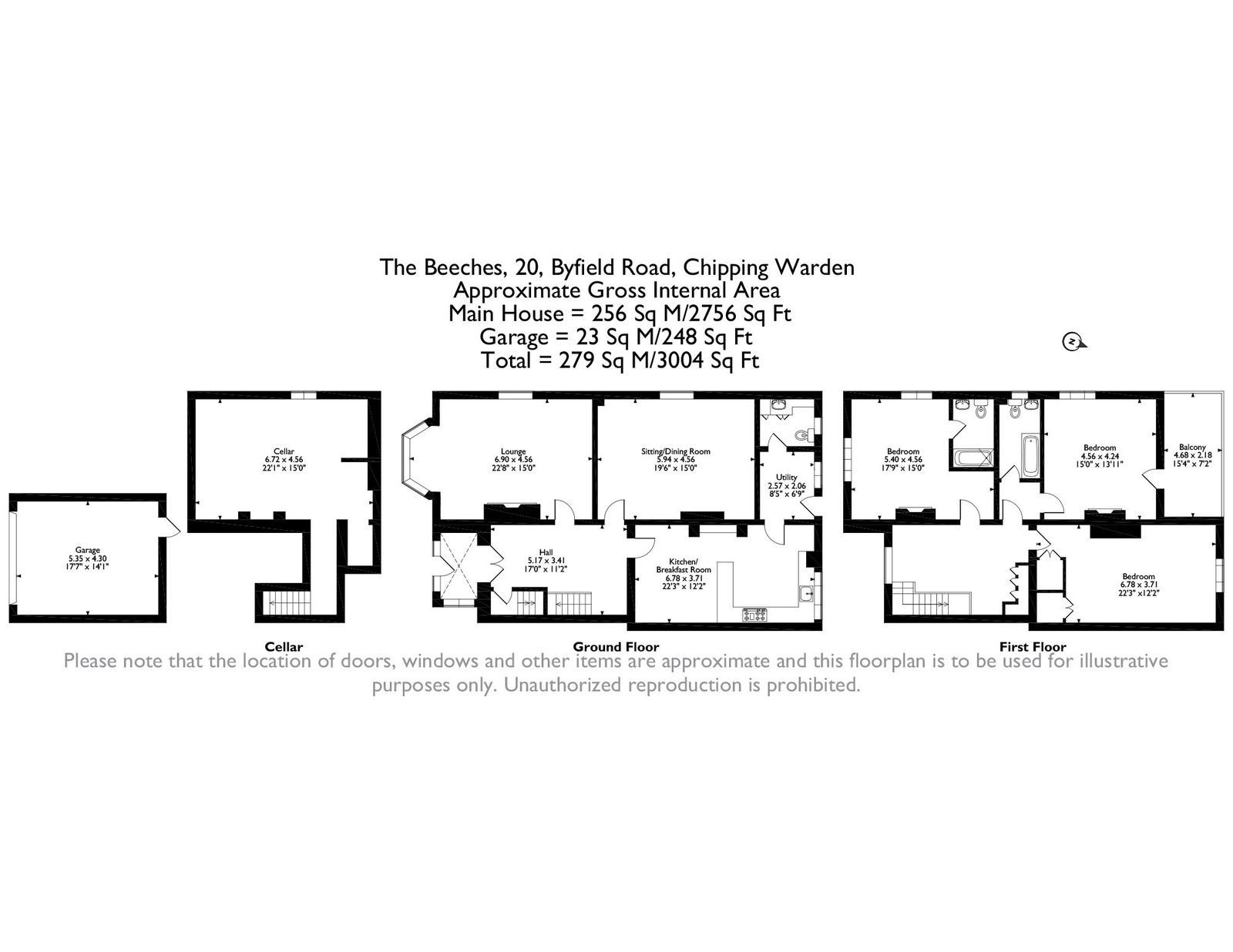 The Beeches, 20 Byfield Road, Banbury floorplan