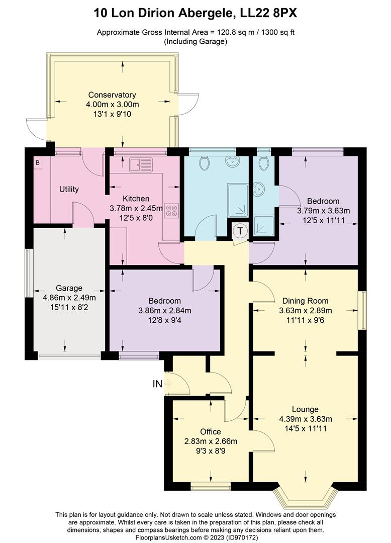 Lon Dirion, Abergele, Conwy LL22, 3 bedroom detached bungalow for sale