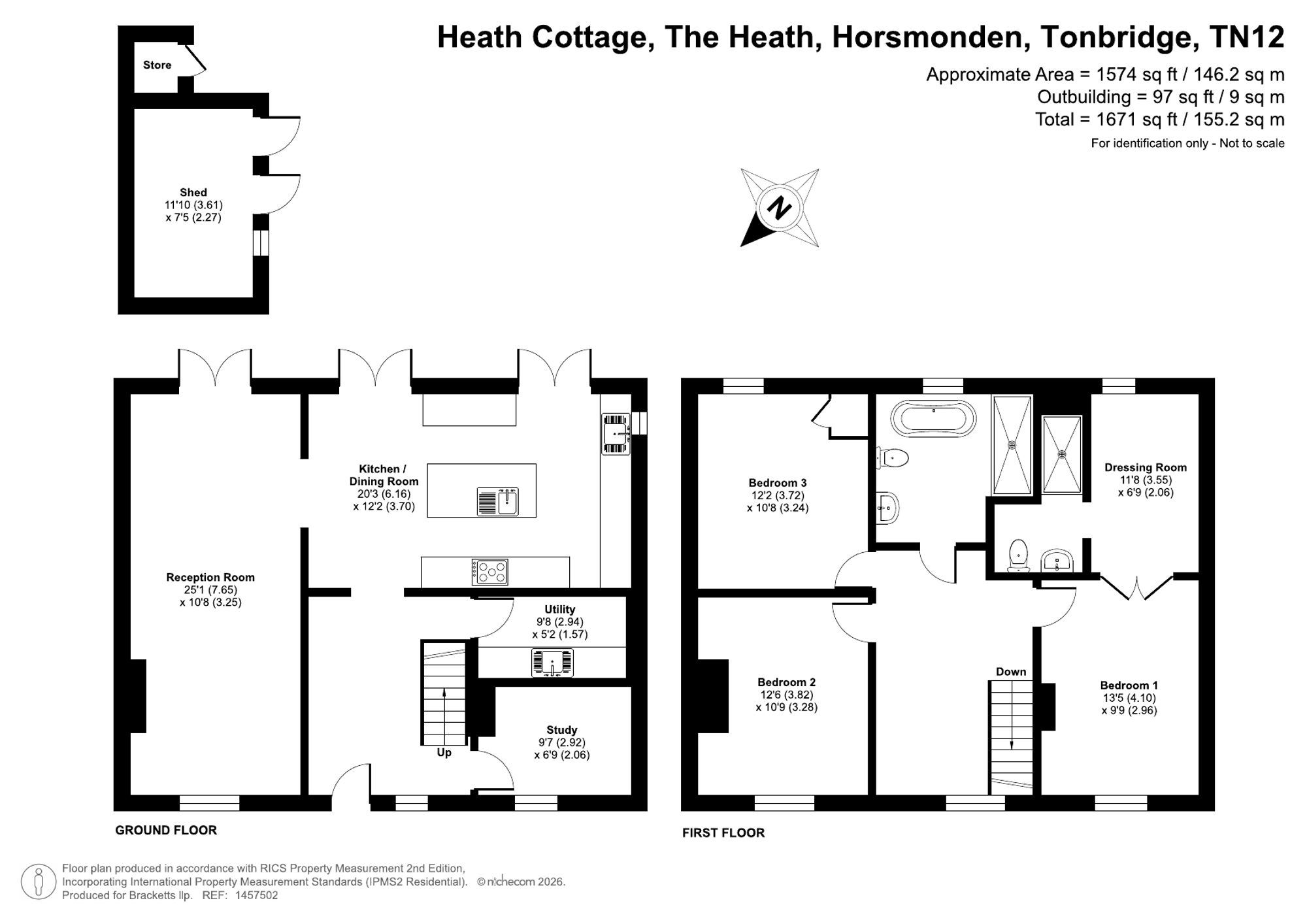 Heath Cottage The Heath, Tonbridge floorplan