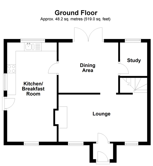 London Road, Uckfield, East Sussex TN22, 3 bedroom semidetached house