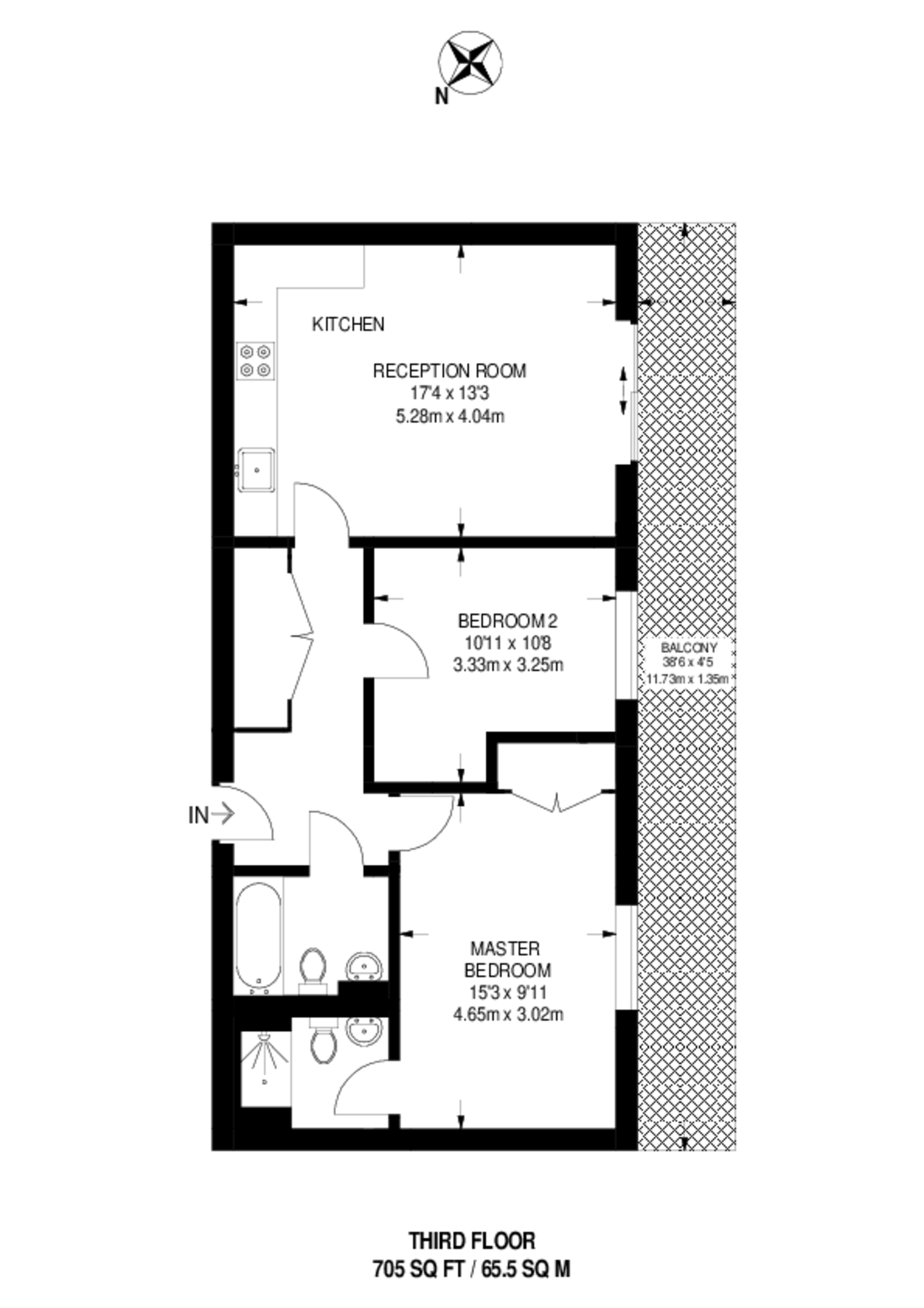 St Georges Grove, Tooting floorplan