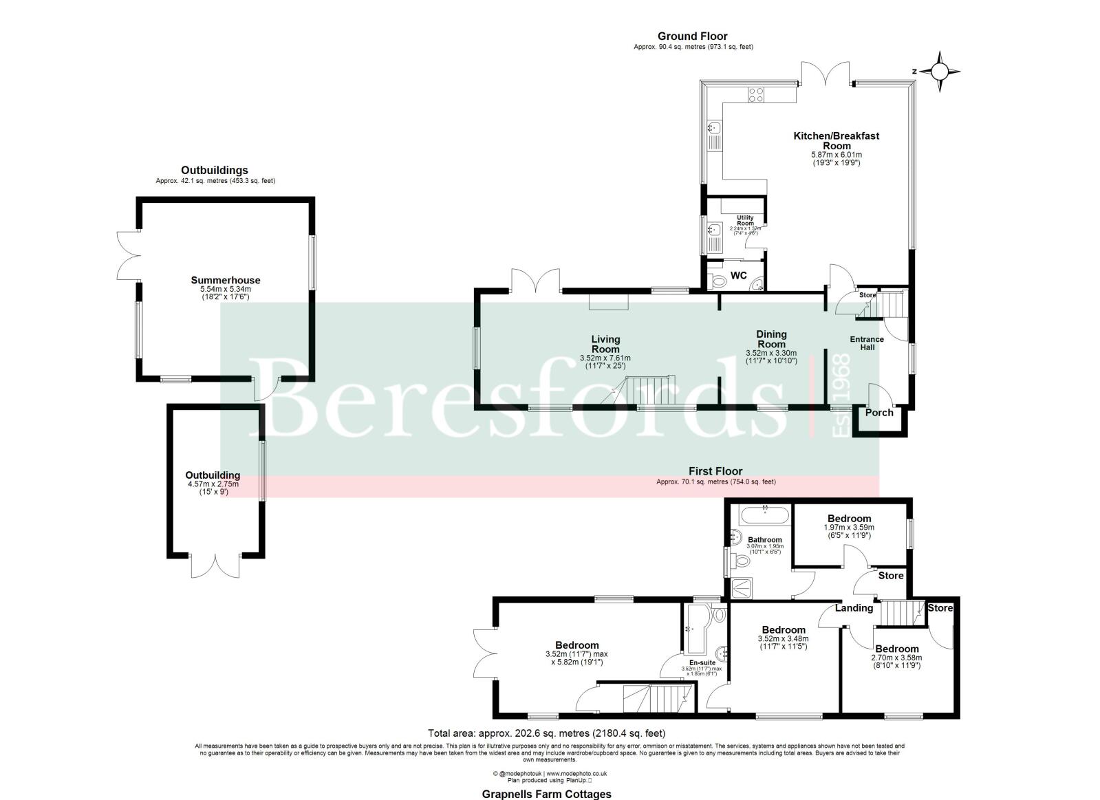1 Grapnells Farm Cottages,, Wood Lane, Maldon floorplan