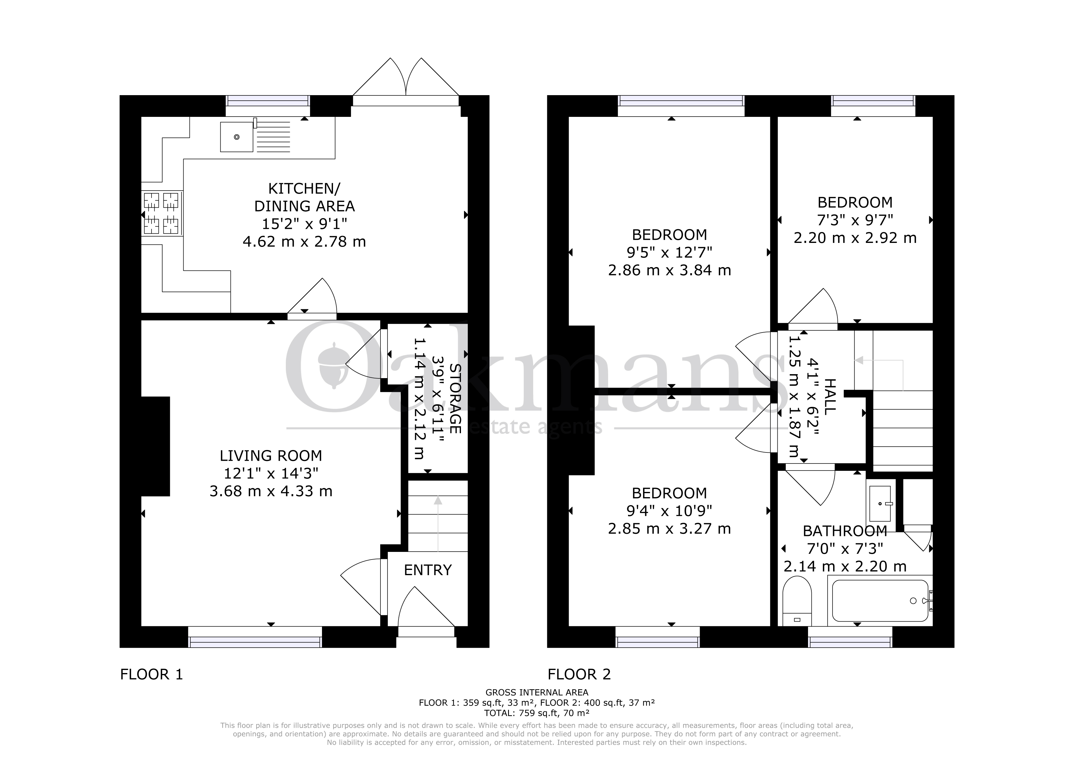 208, KENDAL RISE ROAD, BIRMINGHAM floorplan