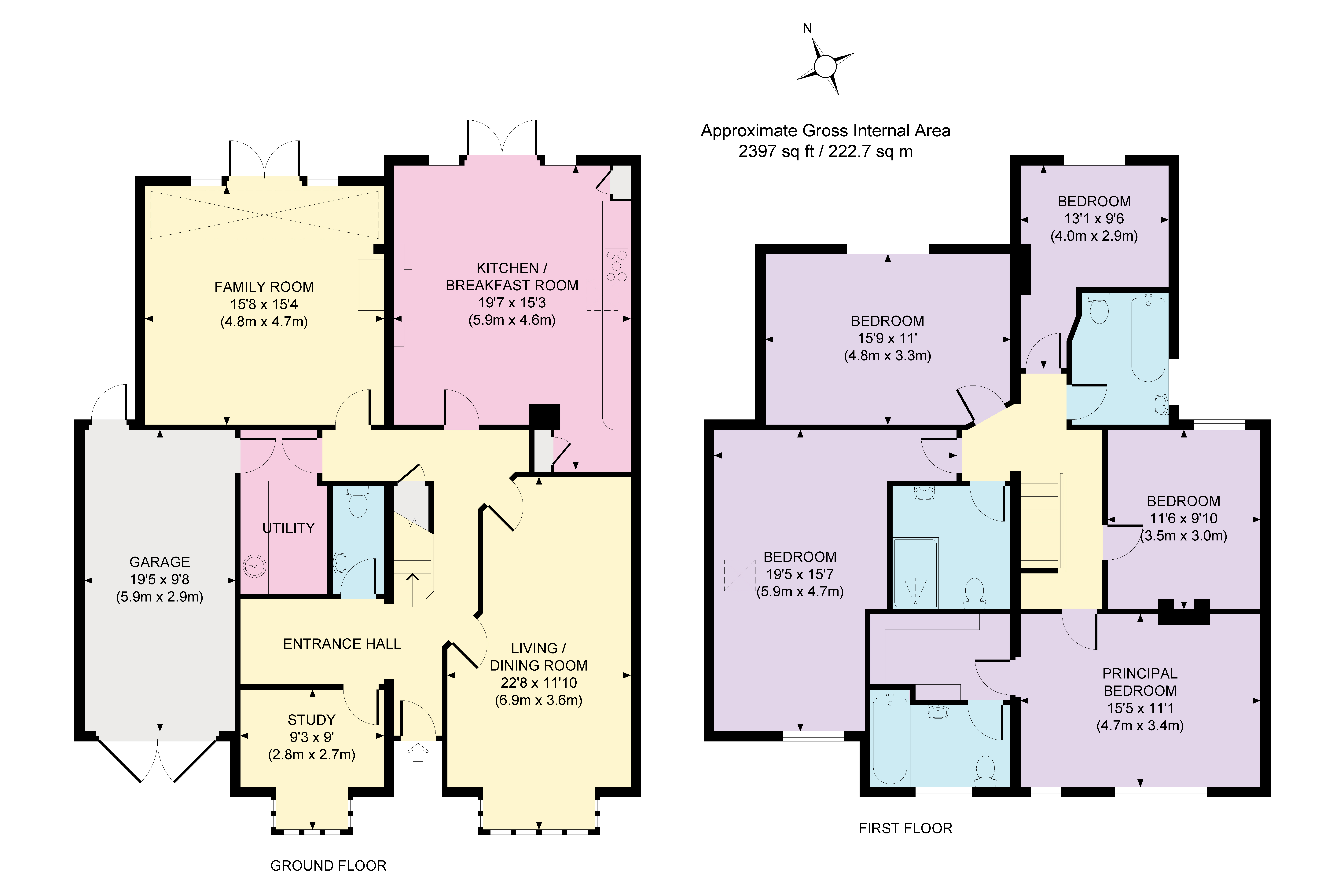 Hillbrow Road, Esher floorplan