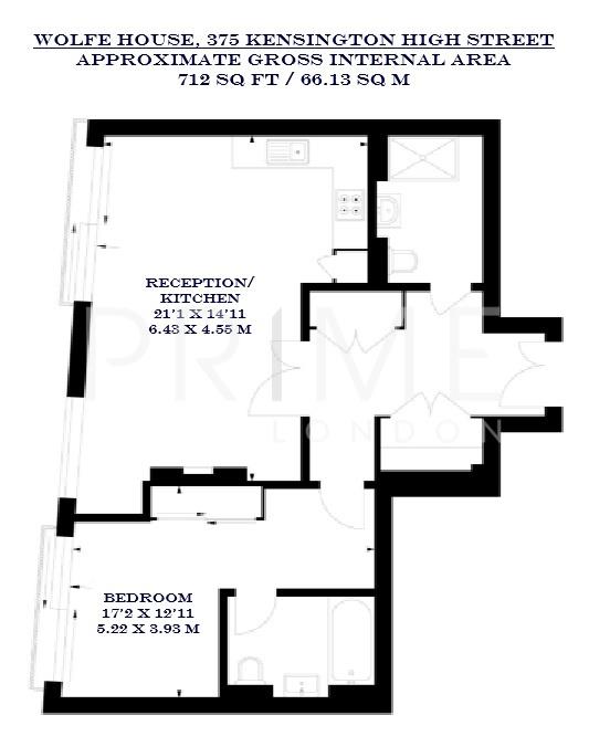 6, Wolfe House, 385 Kensington High Street floorplan