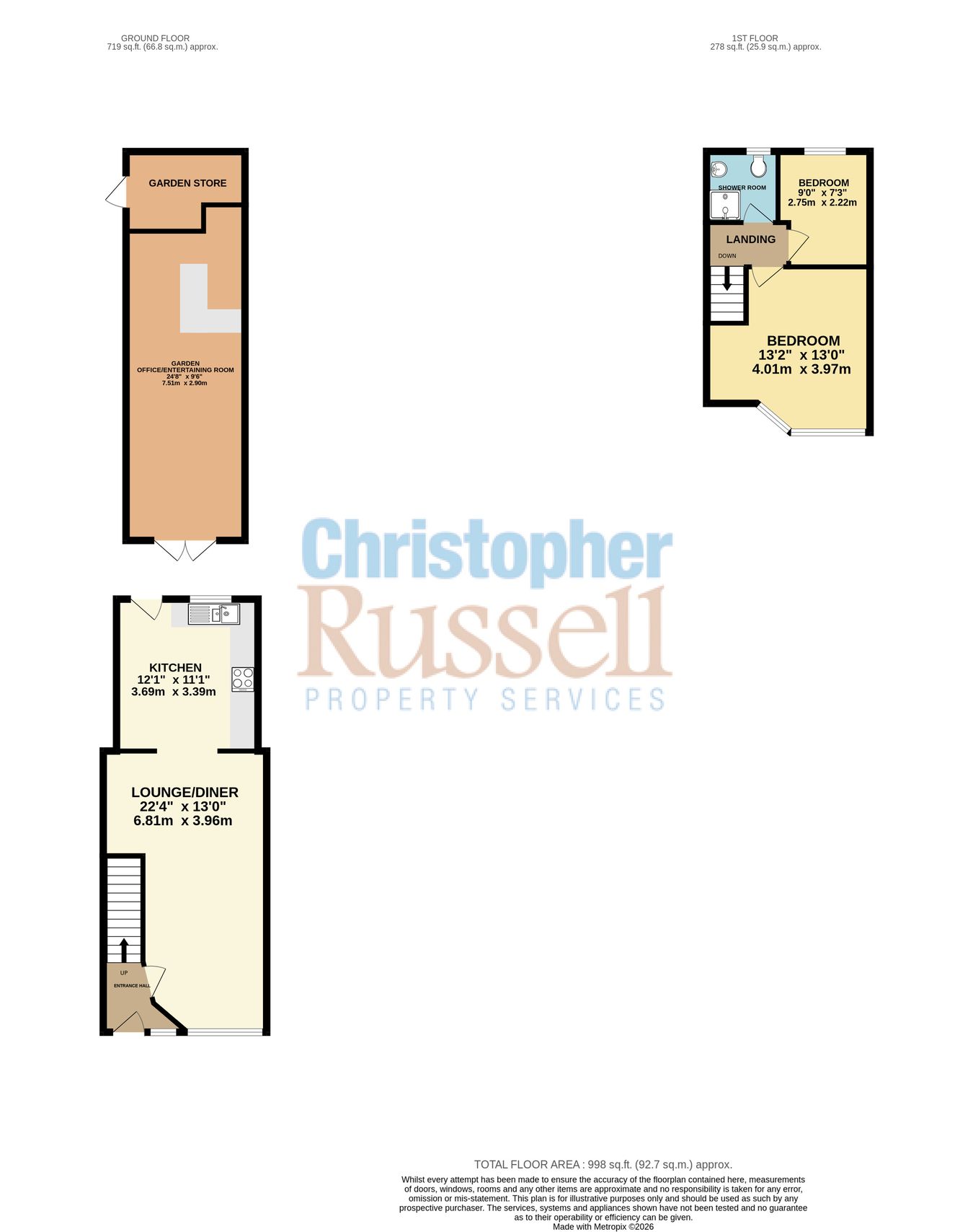 113, Penshurst Avenue, Sidcup floorplan
