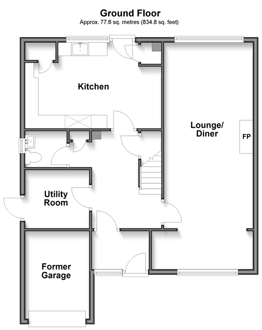 Station Road Martin Mill, Dover floorplan