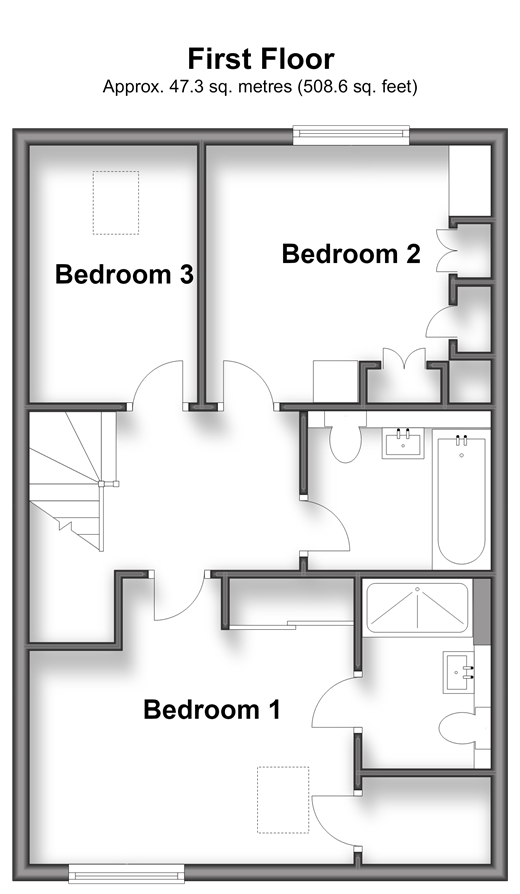 Pond Hill Cliffe, Rochester floorplan