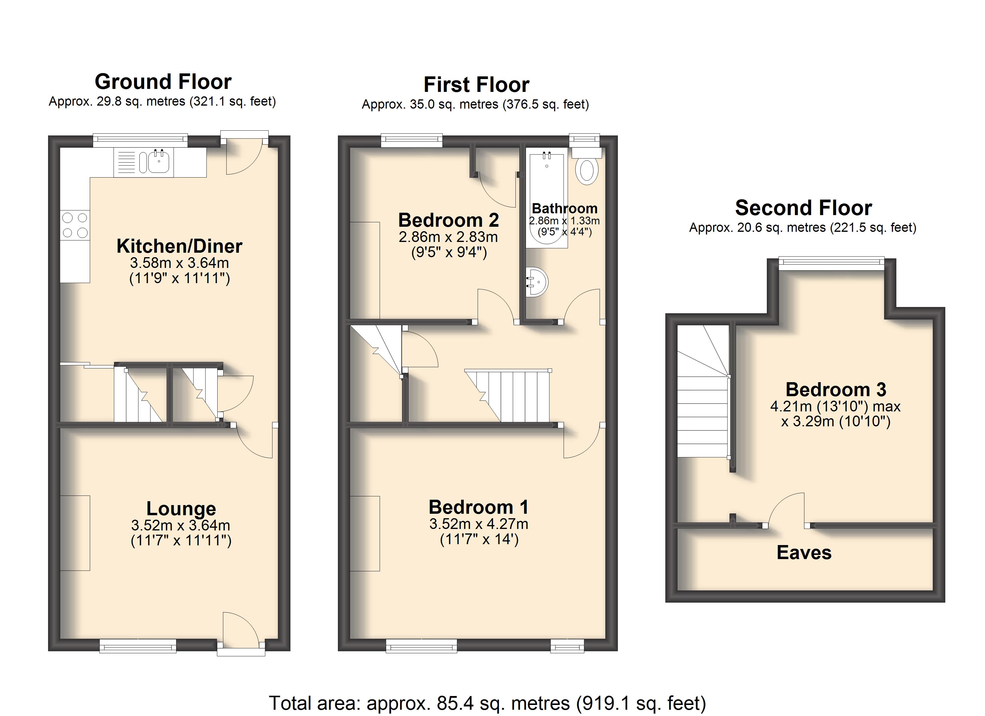 3 Bedrooms Terraced house for sale in Hawthorn Road, Hillsborough, Sheffield S6