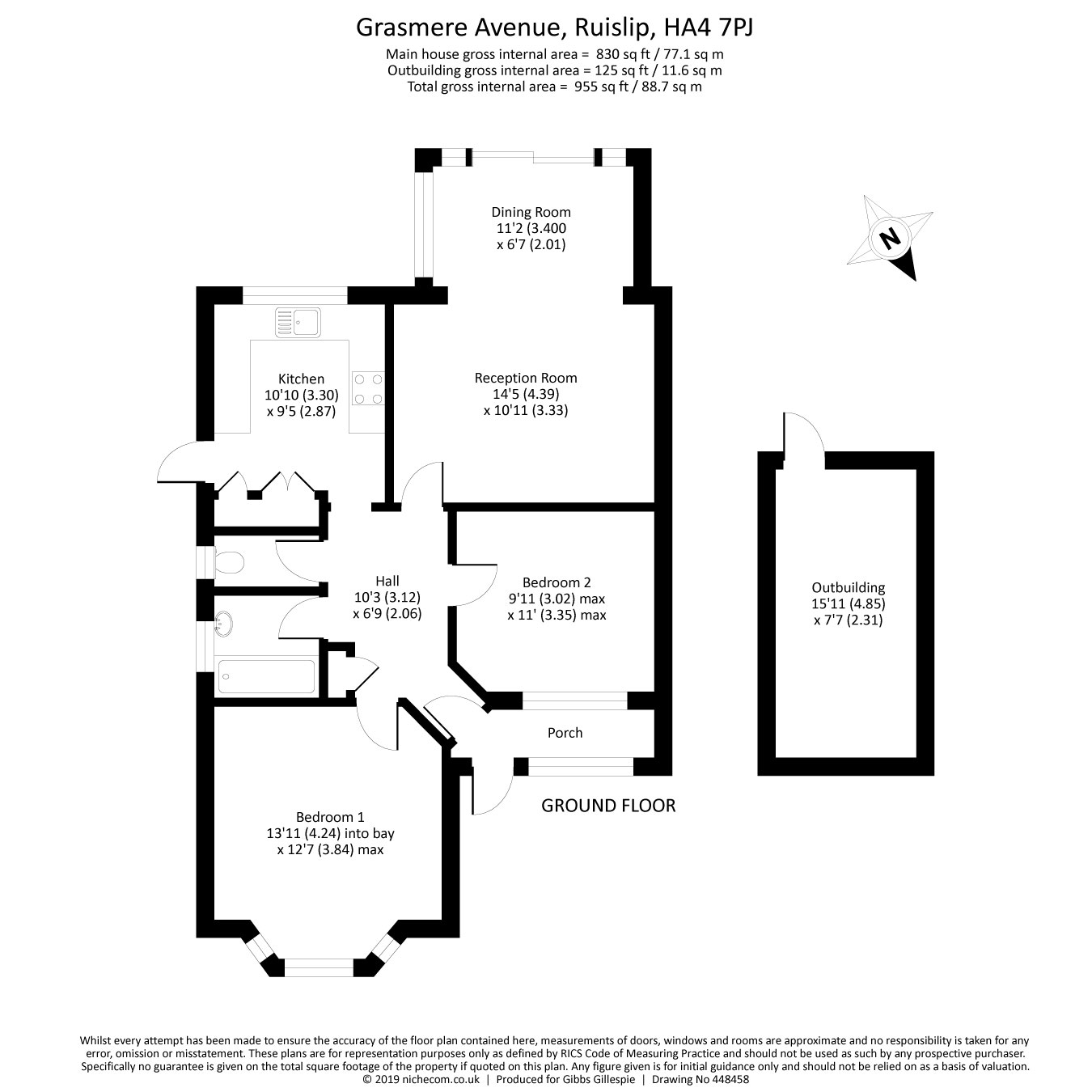 2 Bedrooms Bungalow for sale in Grasmere Avenue, Ruislip, Middlesex HA4