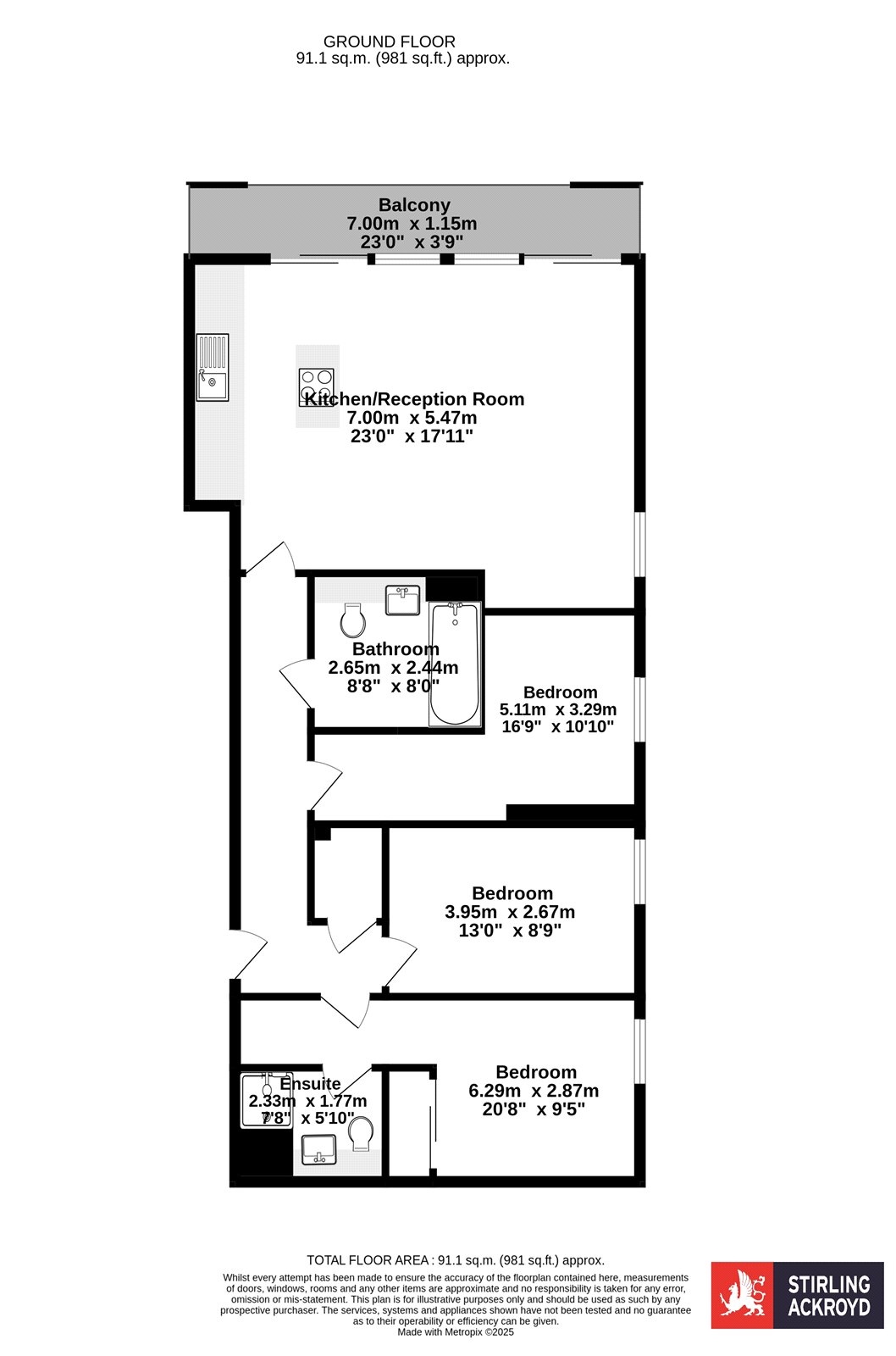 Hay Currie Street, London floorplan